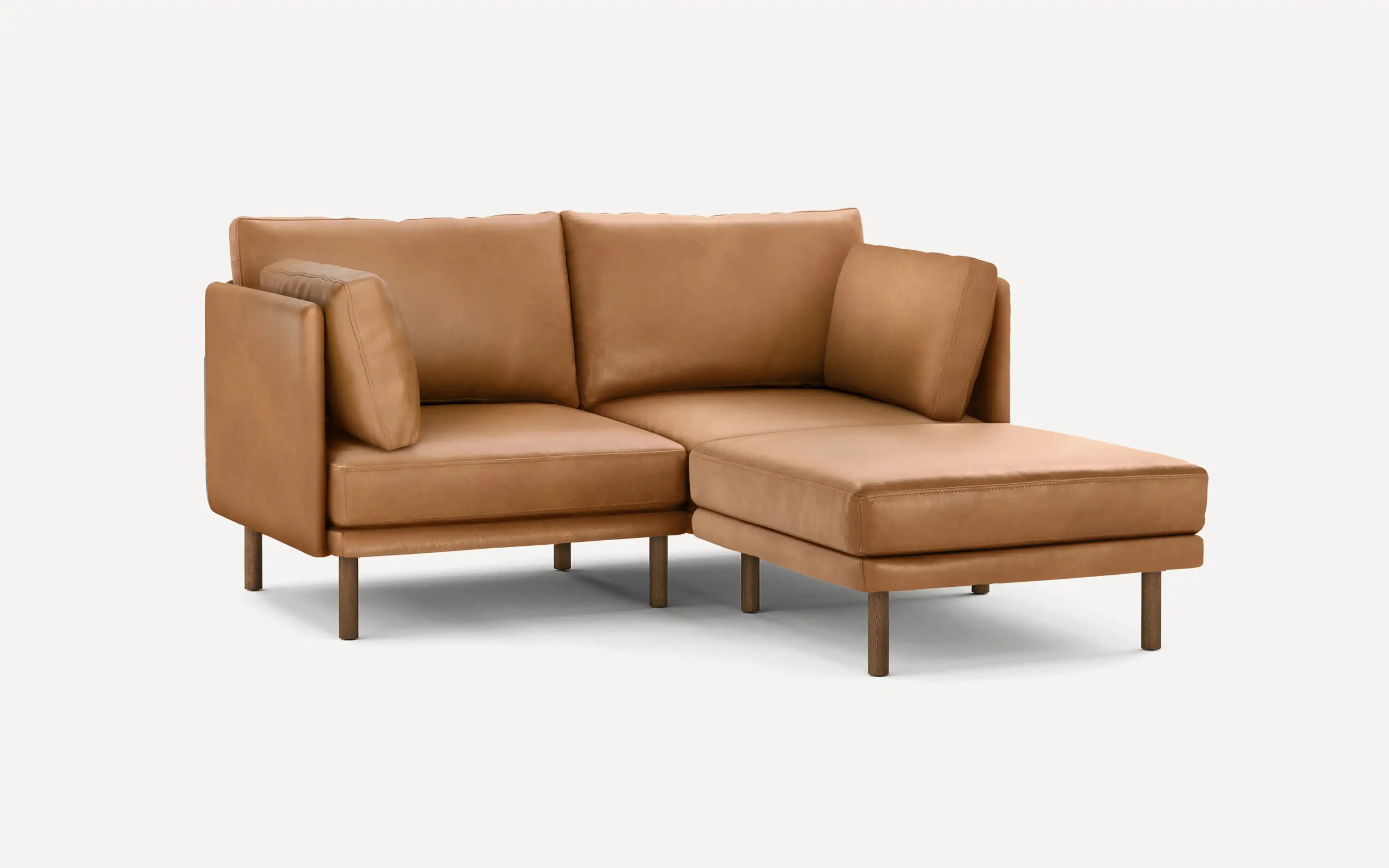 Field Leather 3-Piece Sectional Lounger