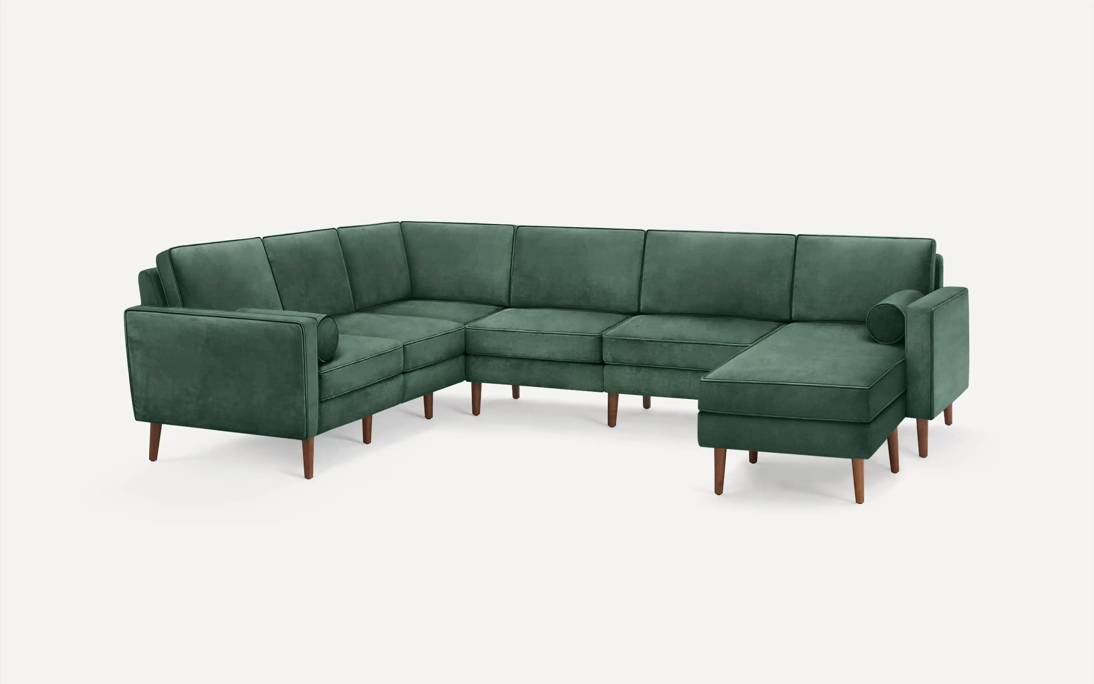 Nomad Velvet 6-Seat Corner Sectional with Chaise