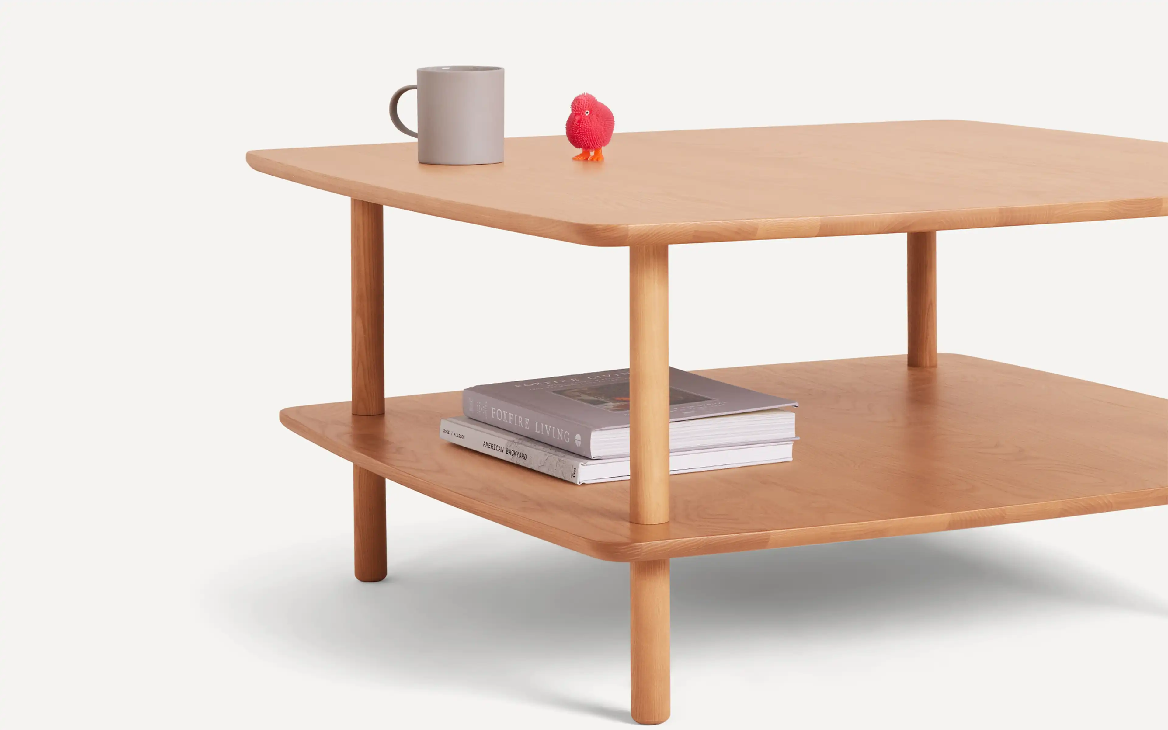 Serif Solid Wood Square Coffee Table - Burrow