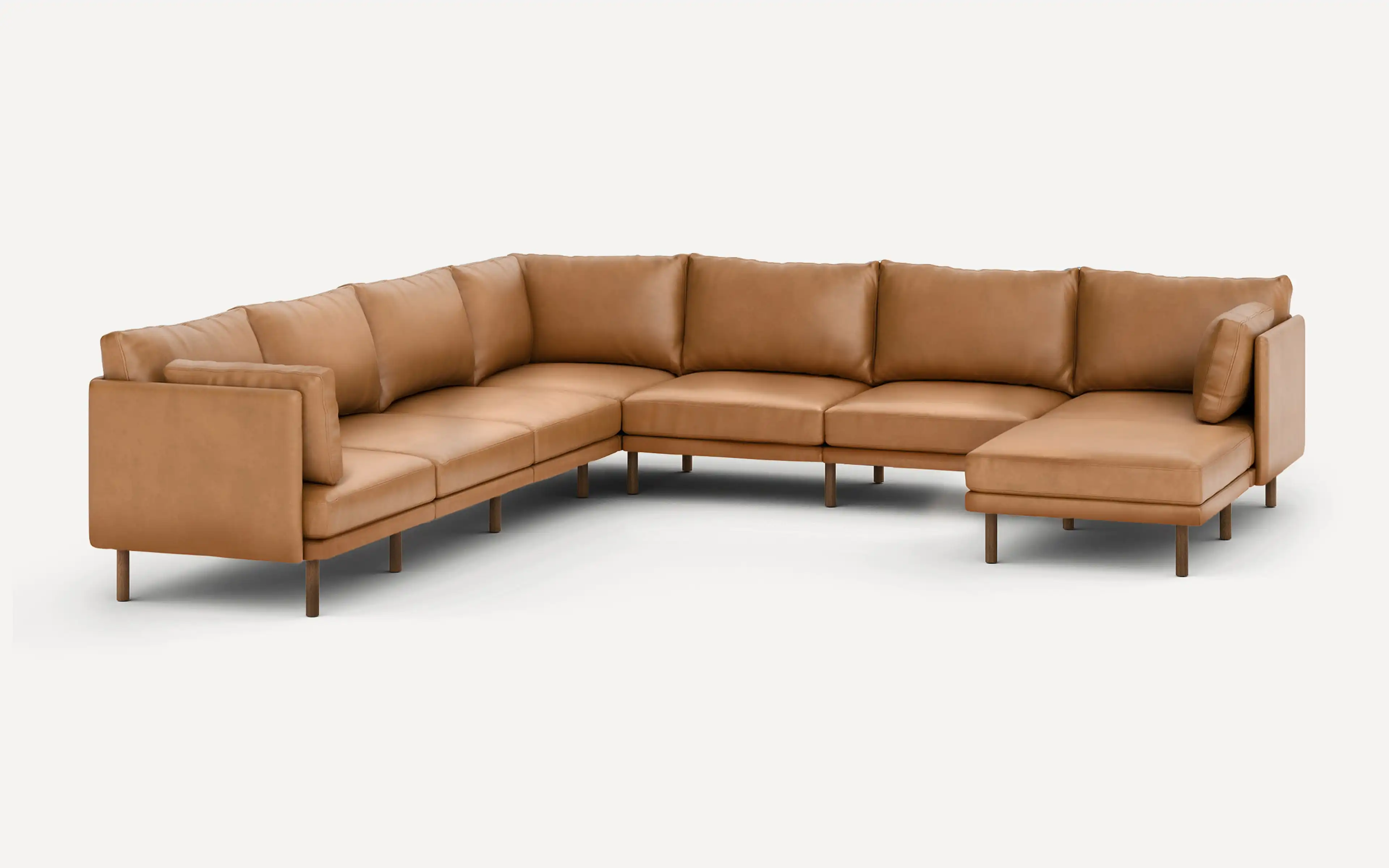 Field Leather 7-Piece Sectional