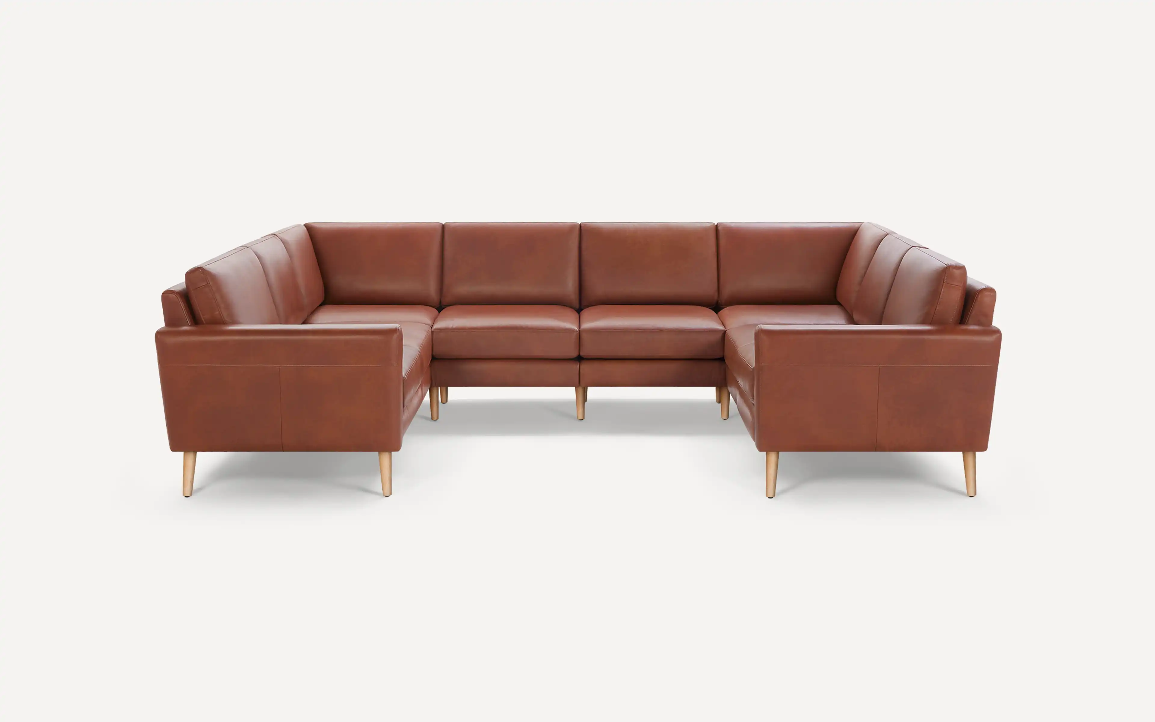 Block Nomad Leather 8-Seat U Sectional