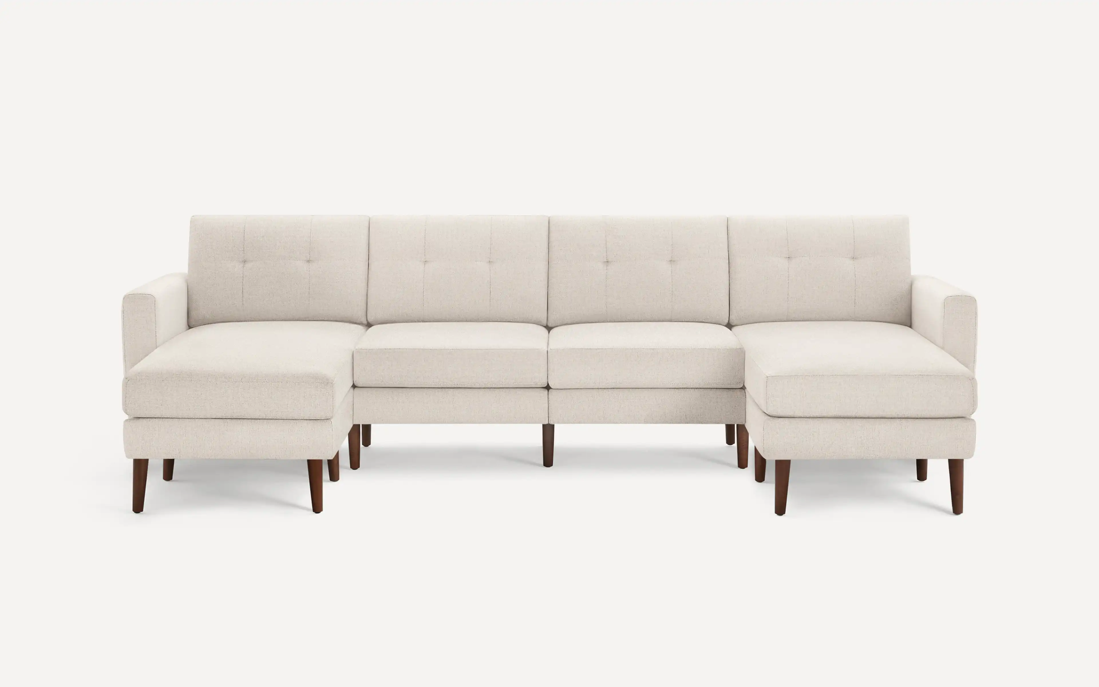 Original Nomad King Sofa in Ivory Fabric