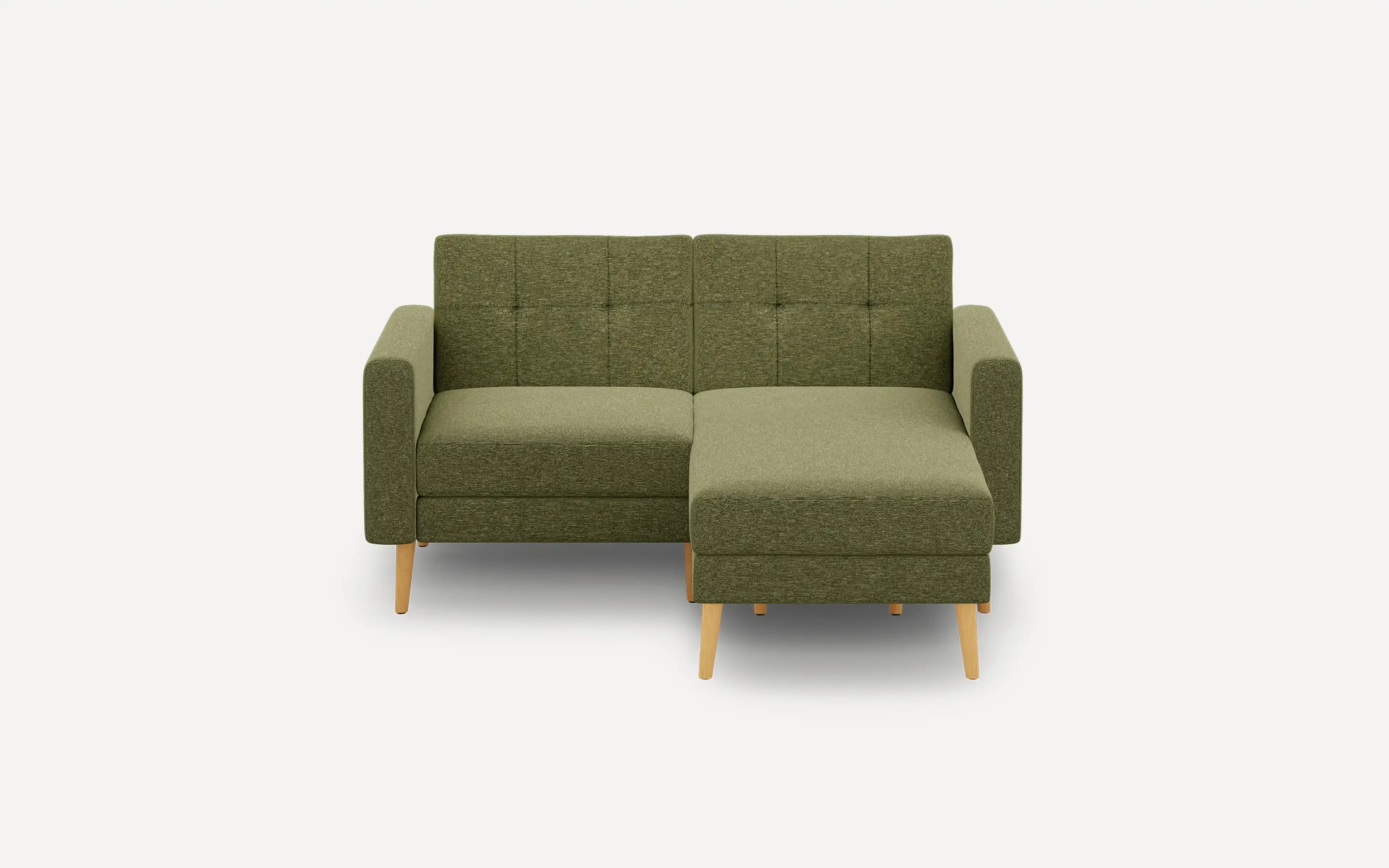 Original Nomad Chaise Loveseat in Moss Green Fabric