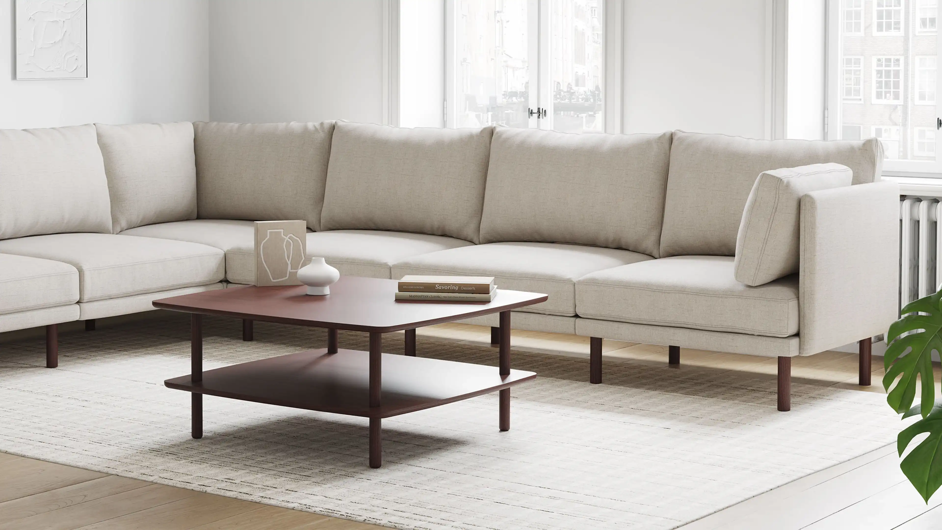 Serif Square Coffee Table