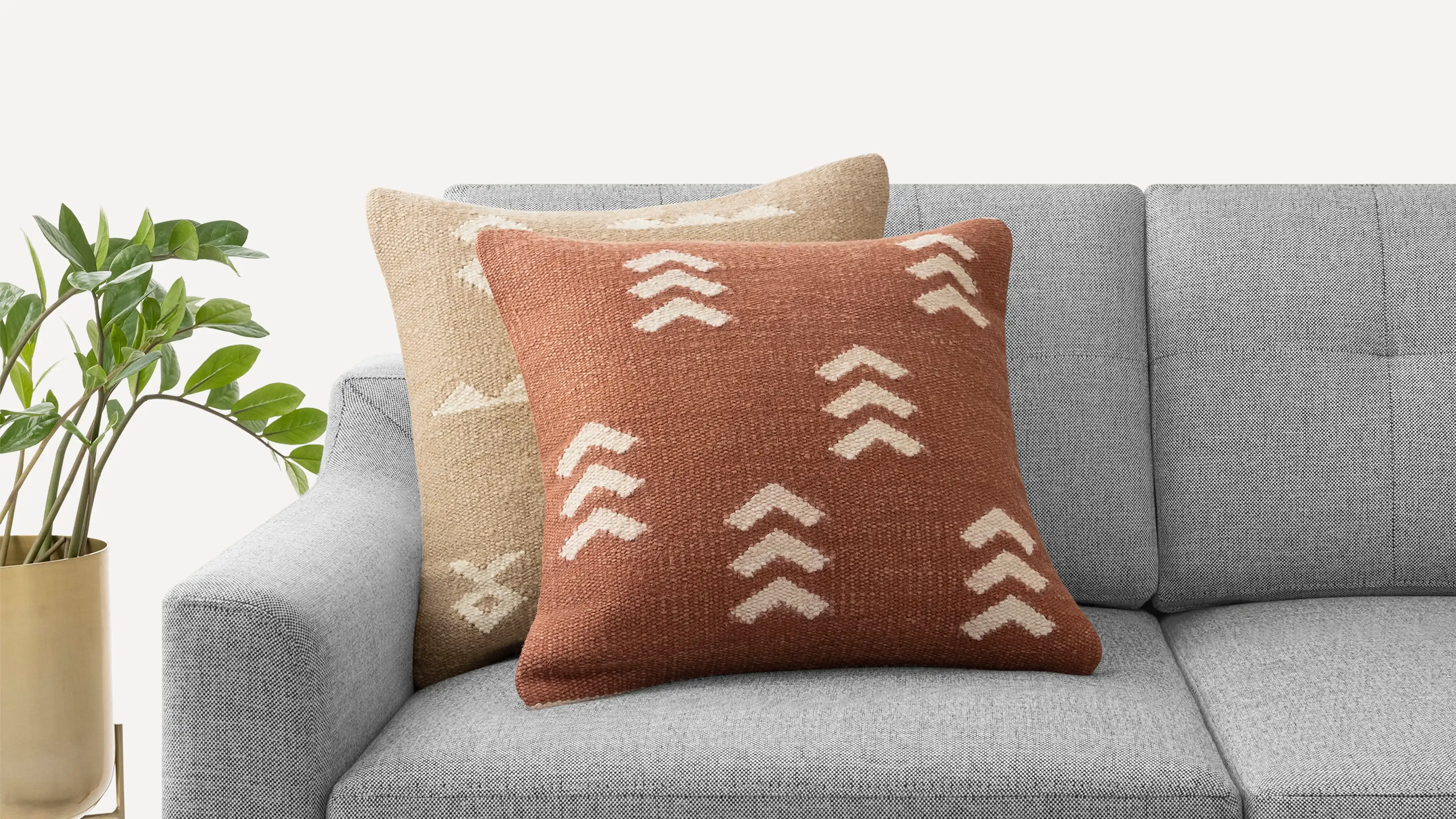 Chevron Hand-tufted Pillow Cover