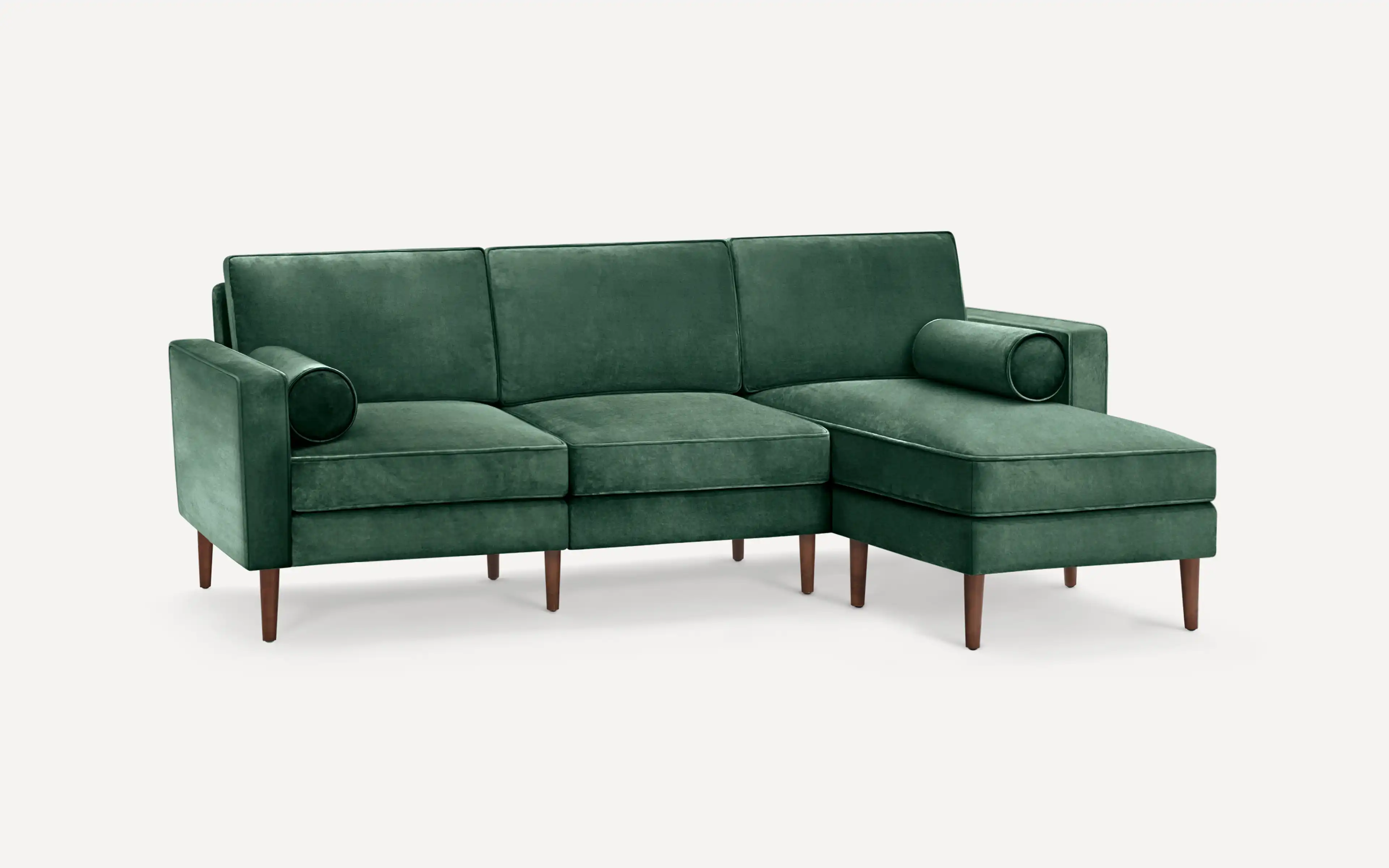 Original Nomad Chaise Sofa in Jade Velvet