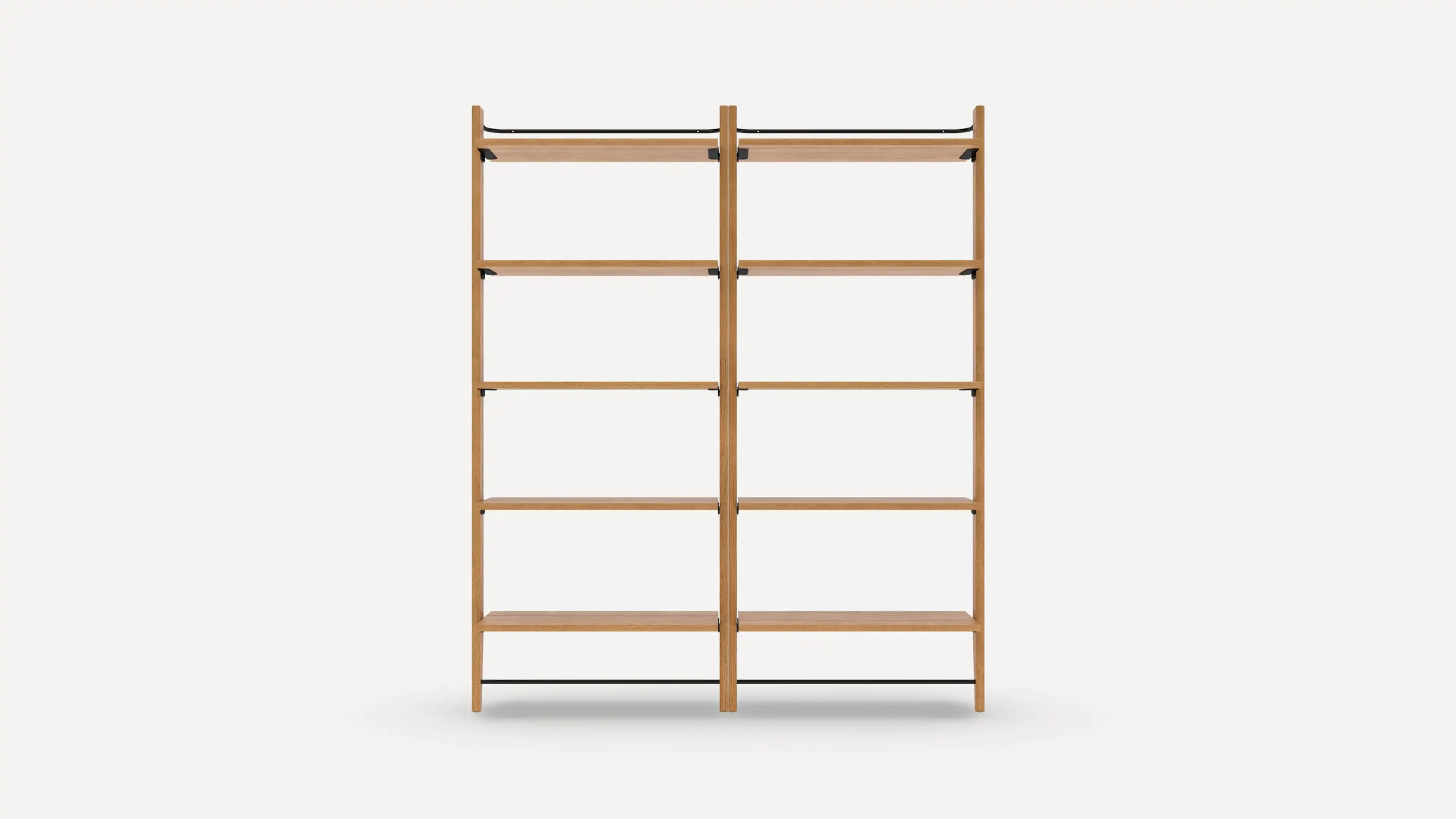 Title Double Fully Open Bookshelf