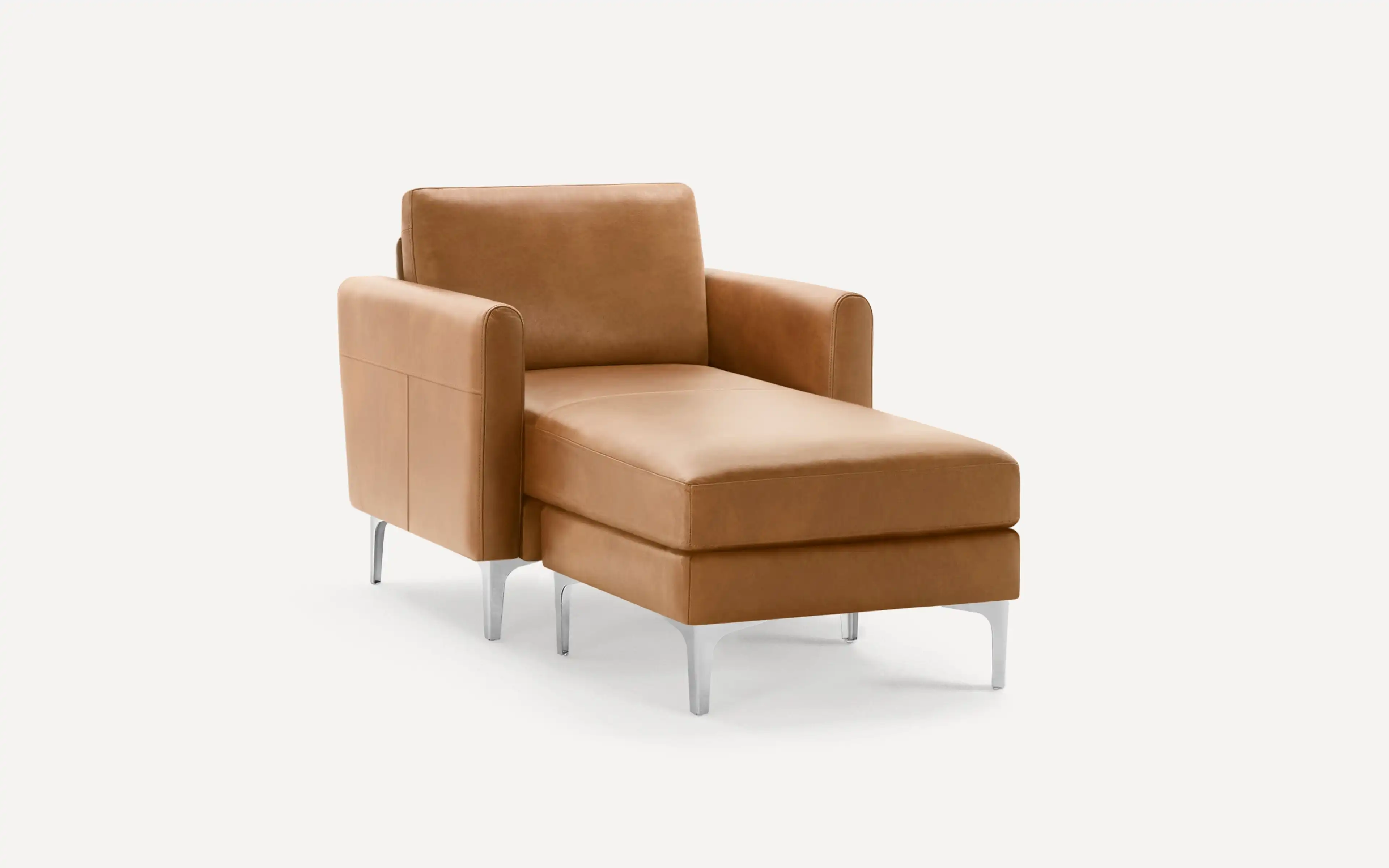 Original Nomad Chaise Armchair in Camel Leather