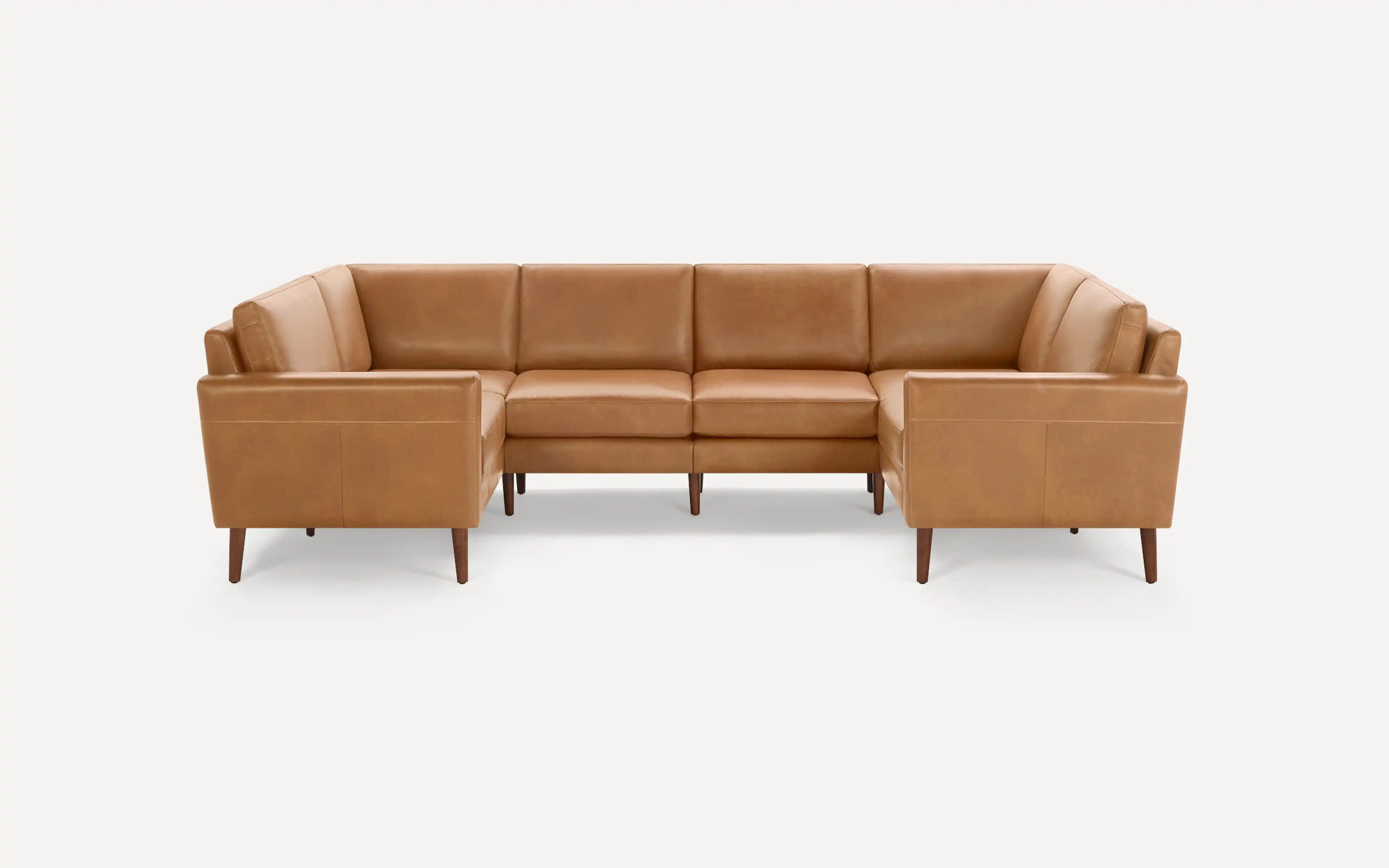 Nomad Leather 6-Seat U Sectional