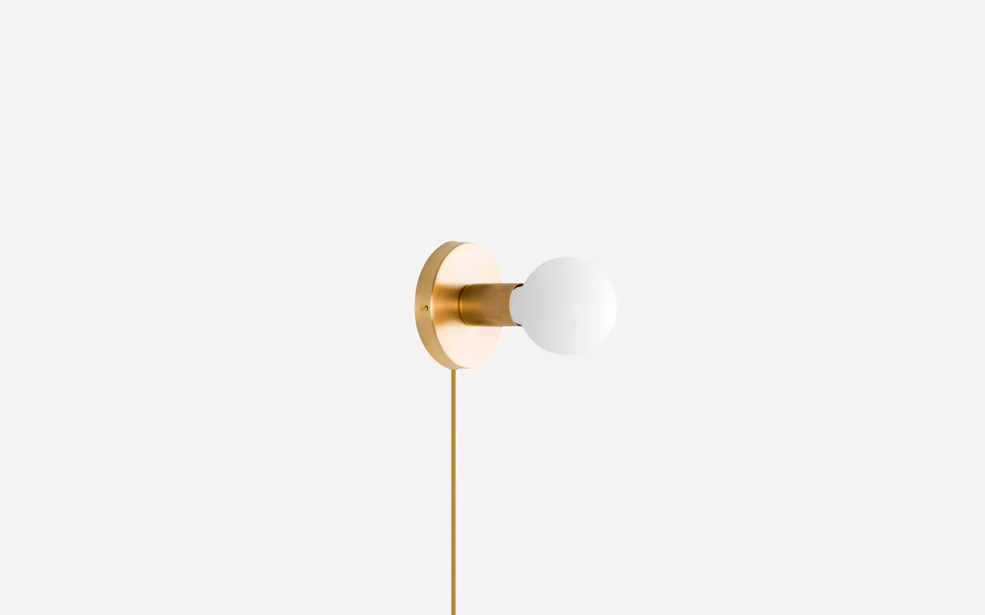 Button Plug-In Sconce