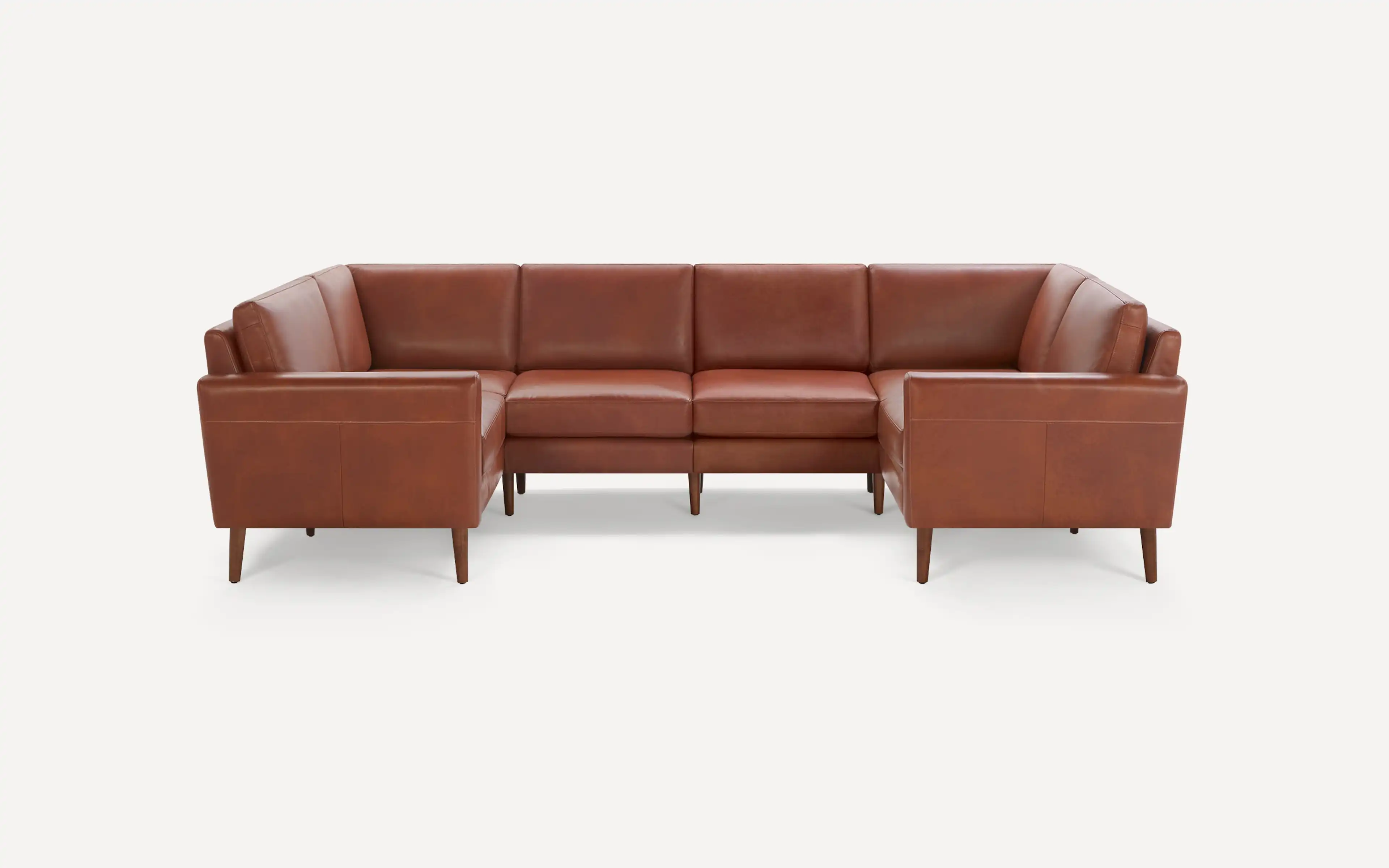 Nomad Leather 6-Seat U Sectional