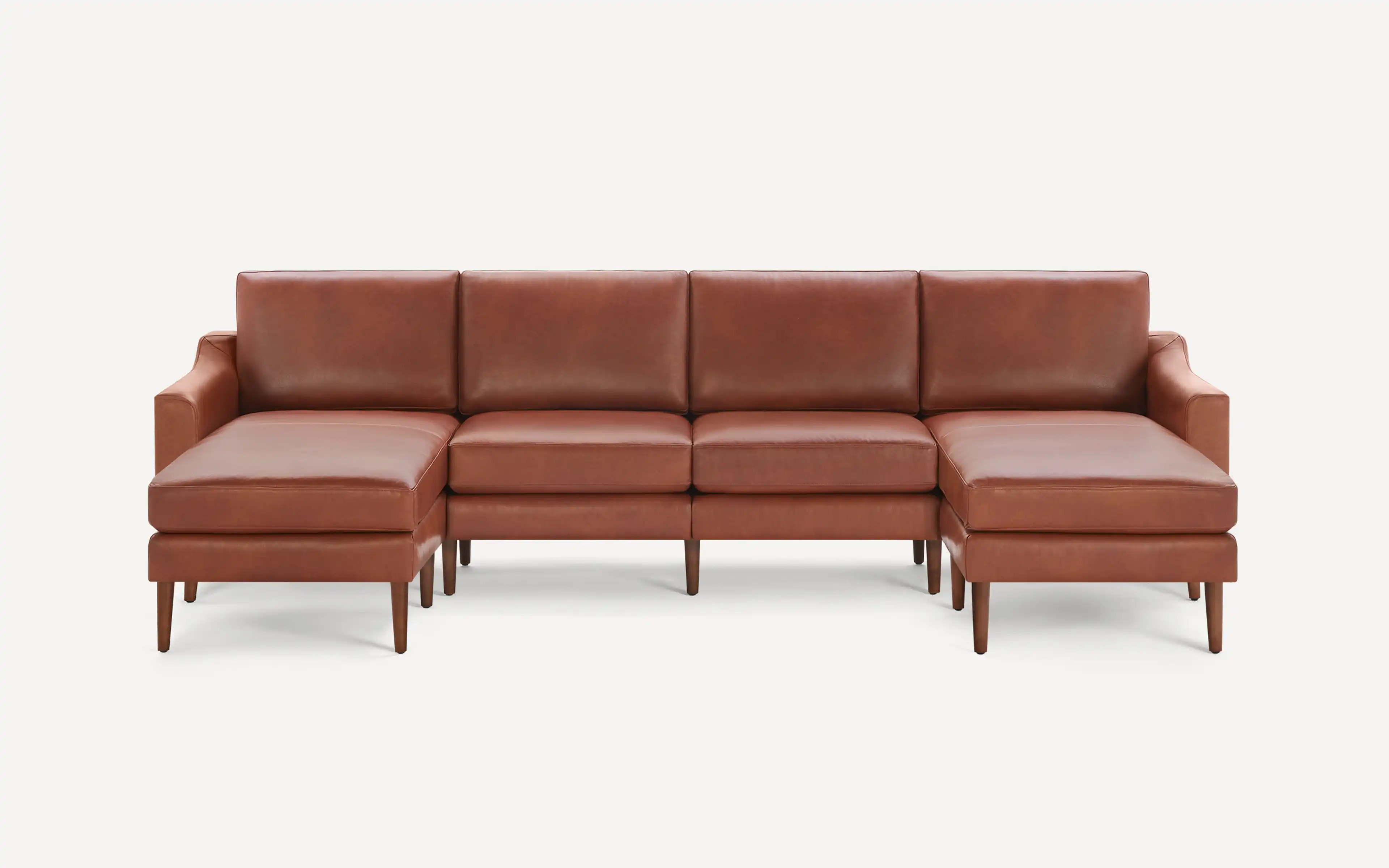 Original Nomad King Sofa in Chestnut Leather