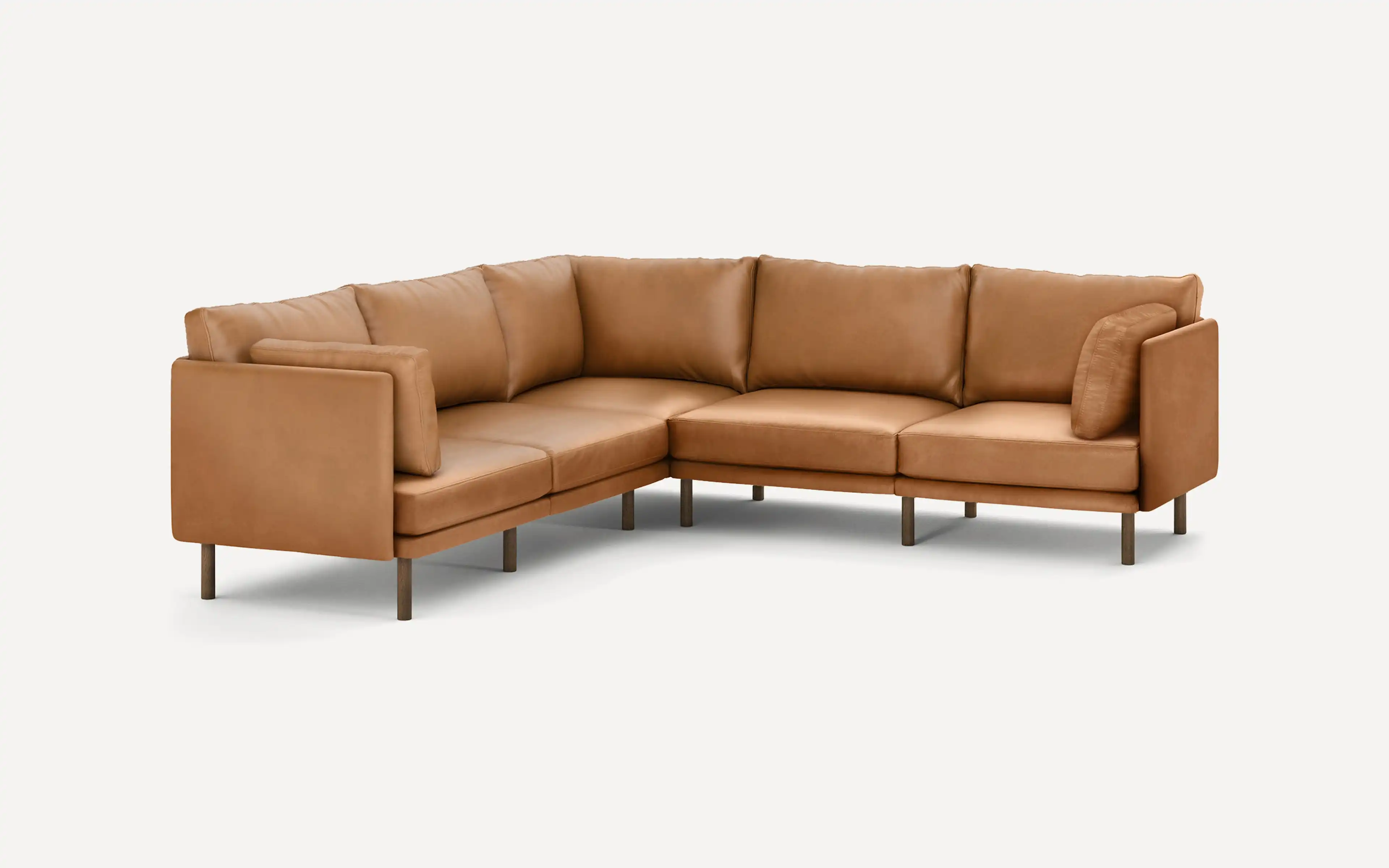 Field Leather 5-Piece Sectional