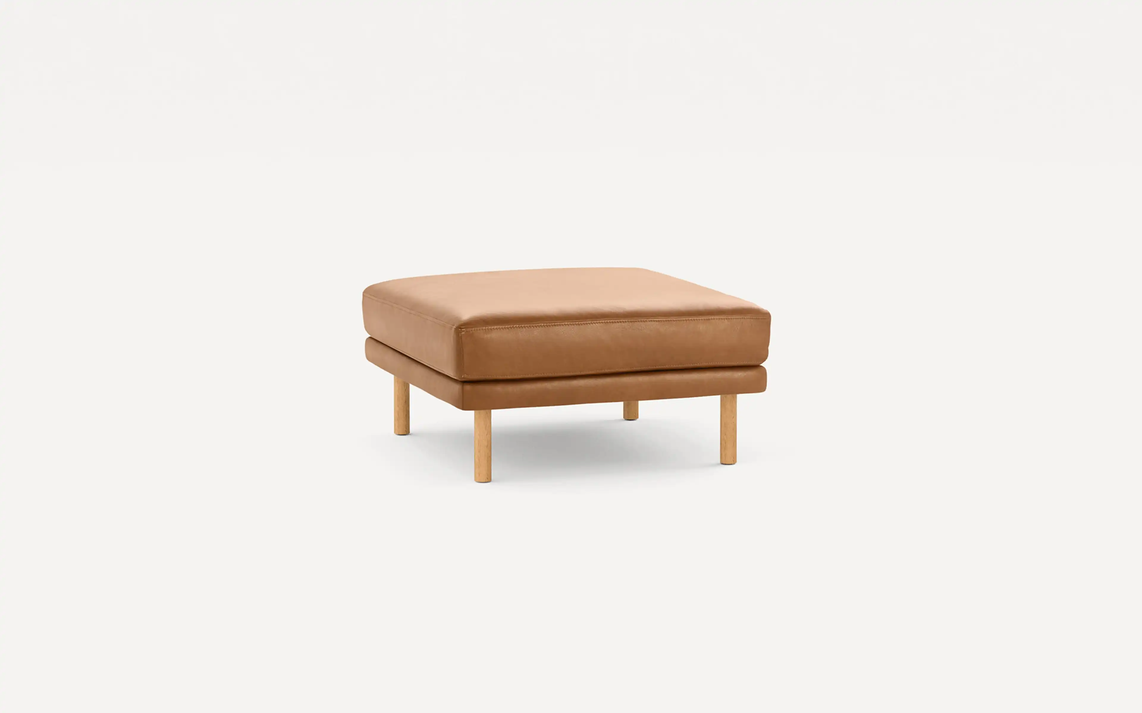 Field Leather Ottoman