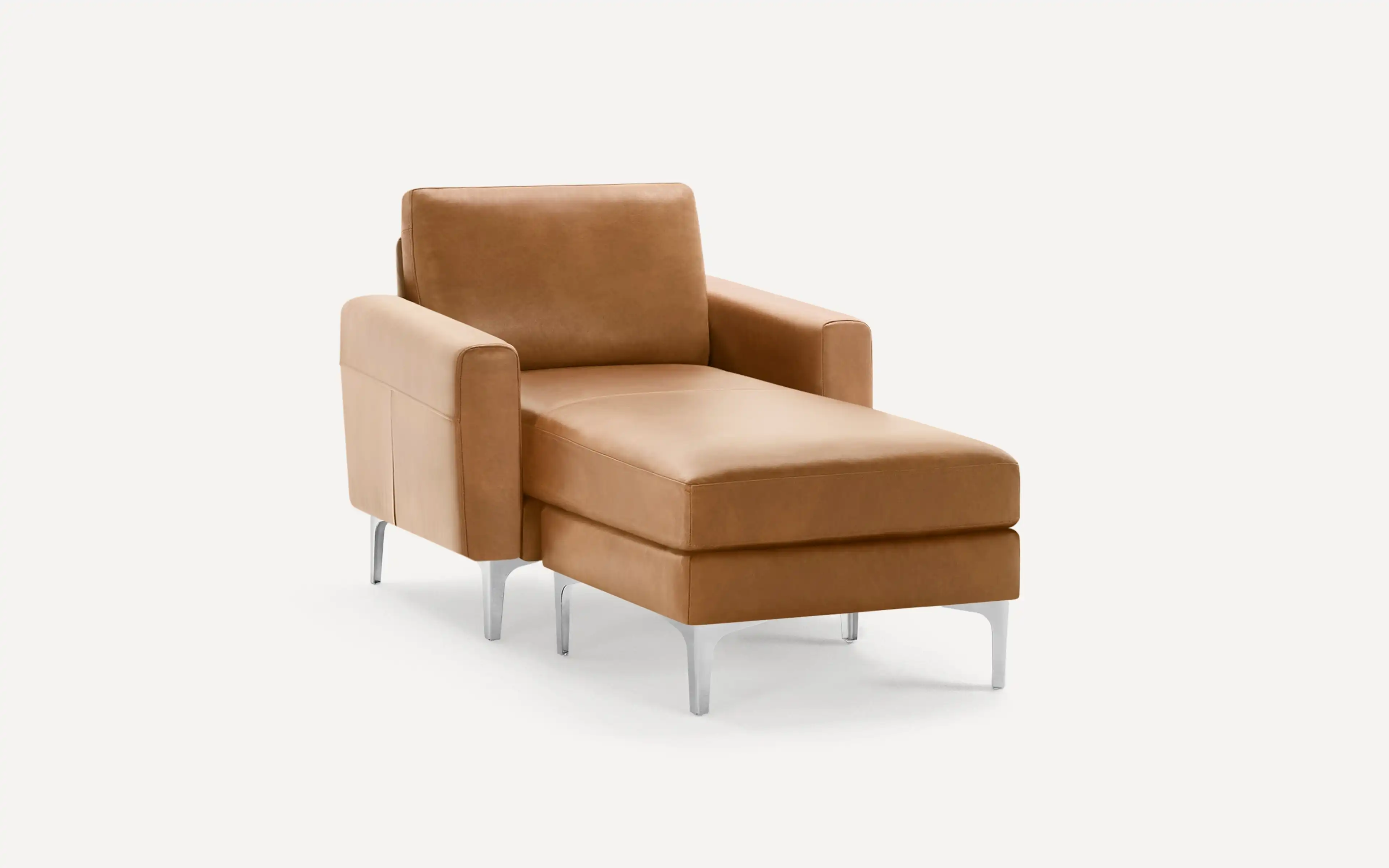 Original Nomad Chaise Armchair in Camel Leather