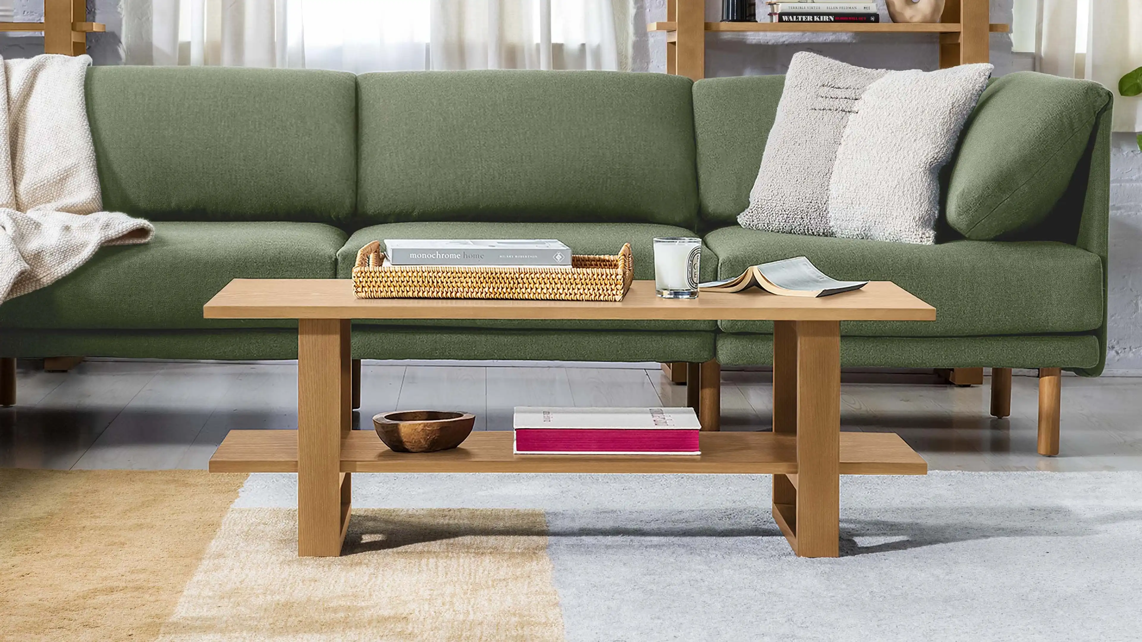 Bohdi Oak Round Rotating Coffee Table | daals.com