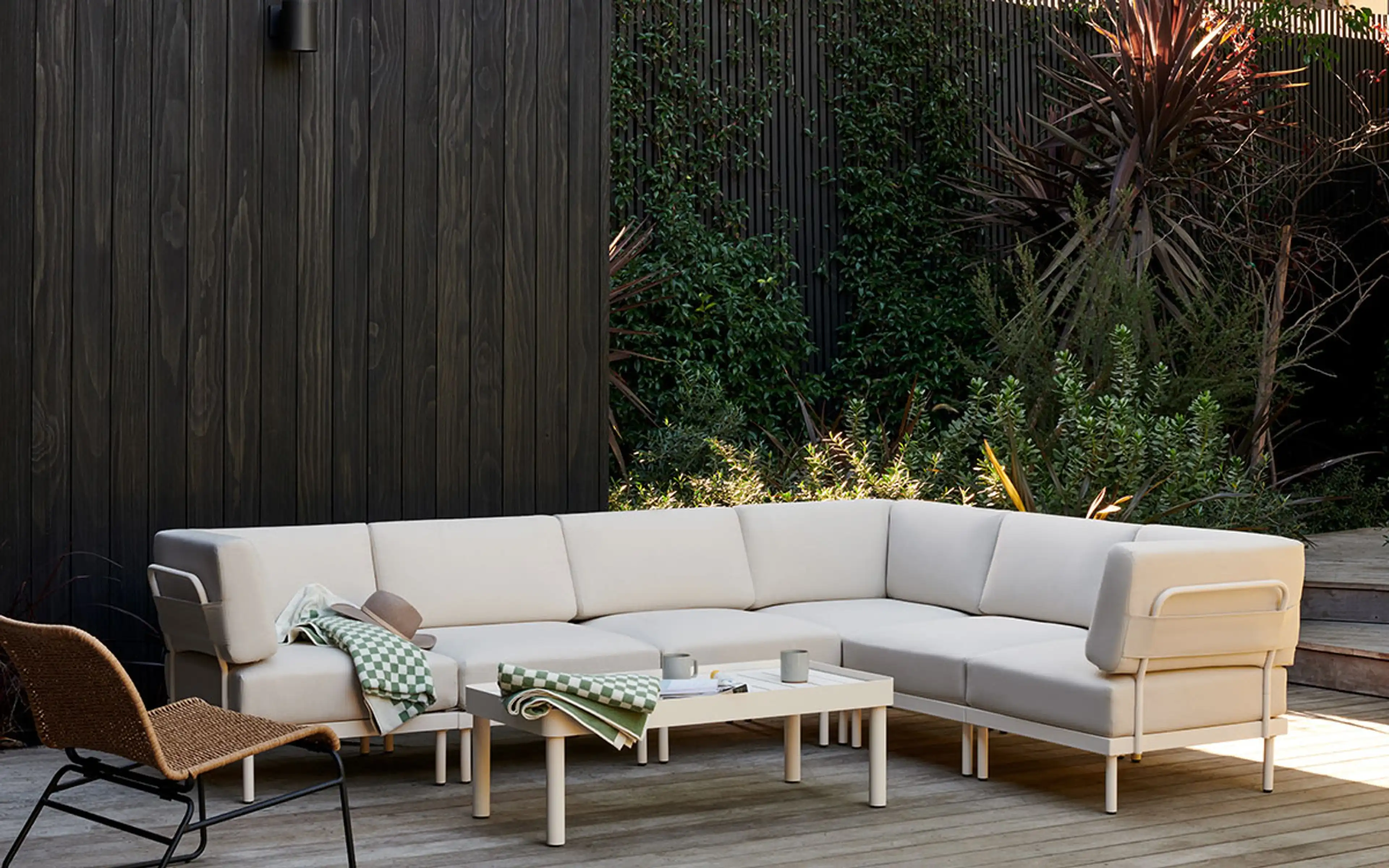 Relay Outdoor 5-Piece Armless Sectional