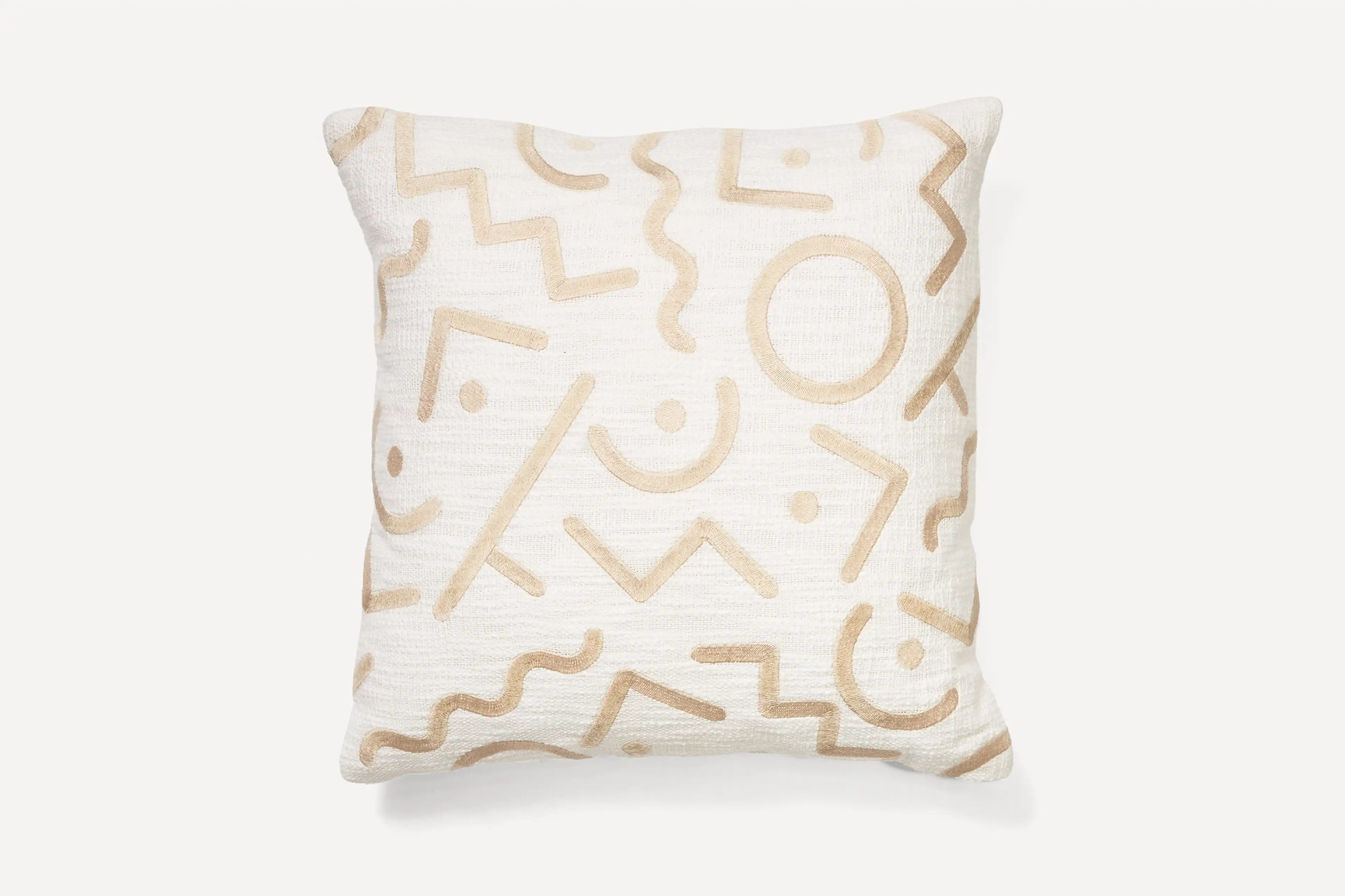 Ivory Recess Pillow Cover