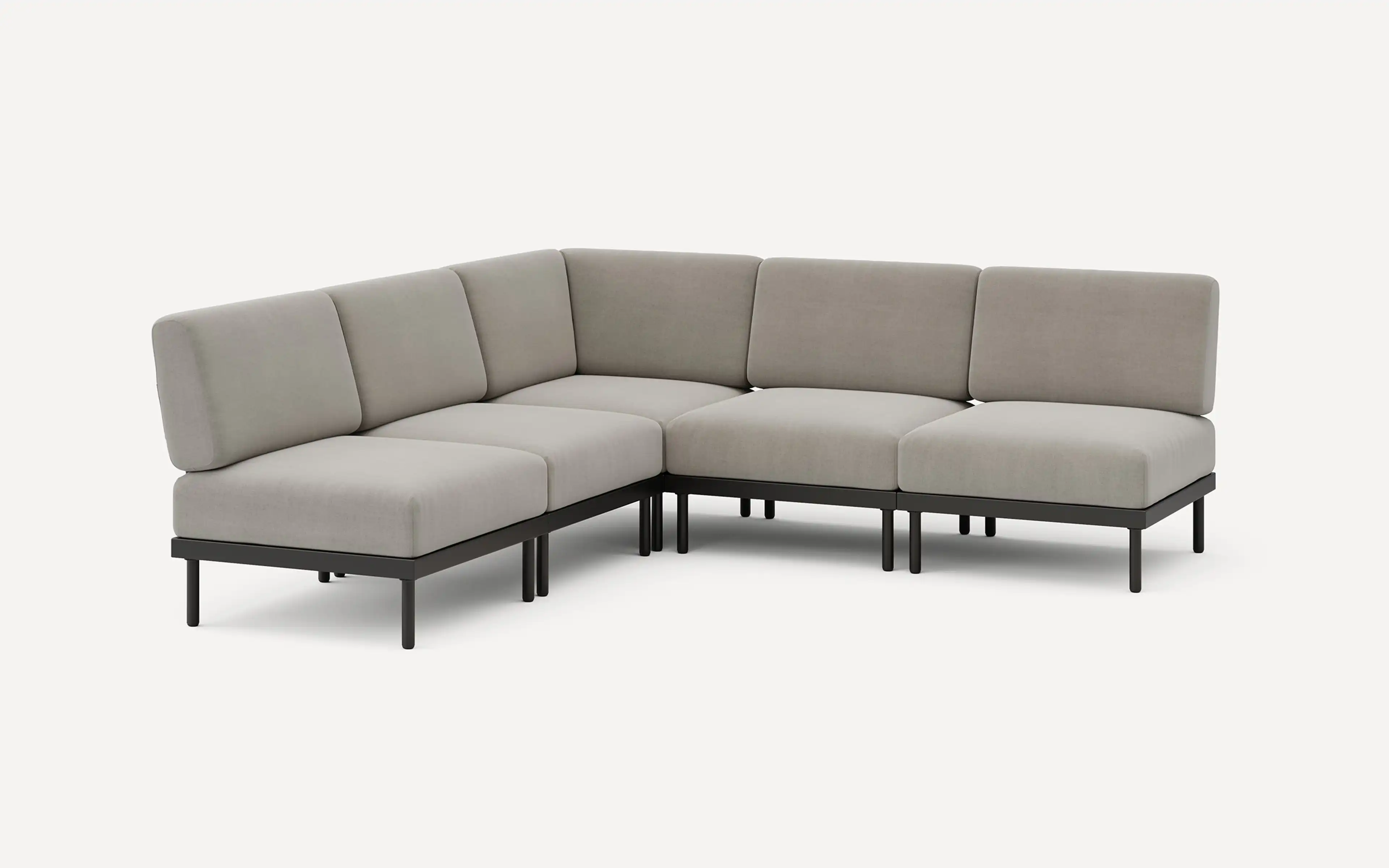 Relay Outdoor 5-Piece Armless Sectional