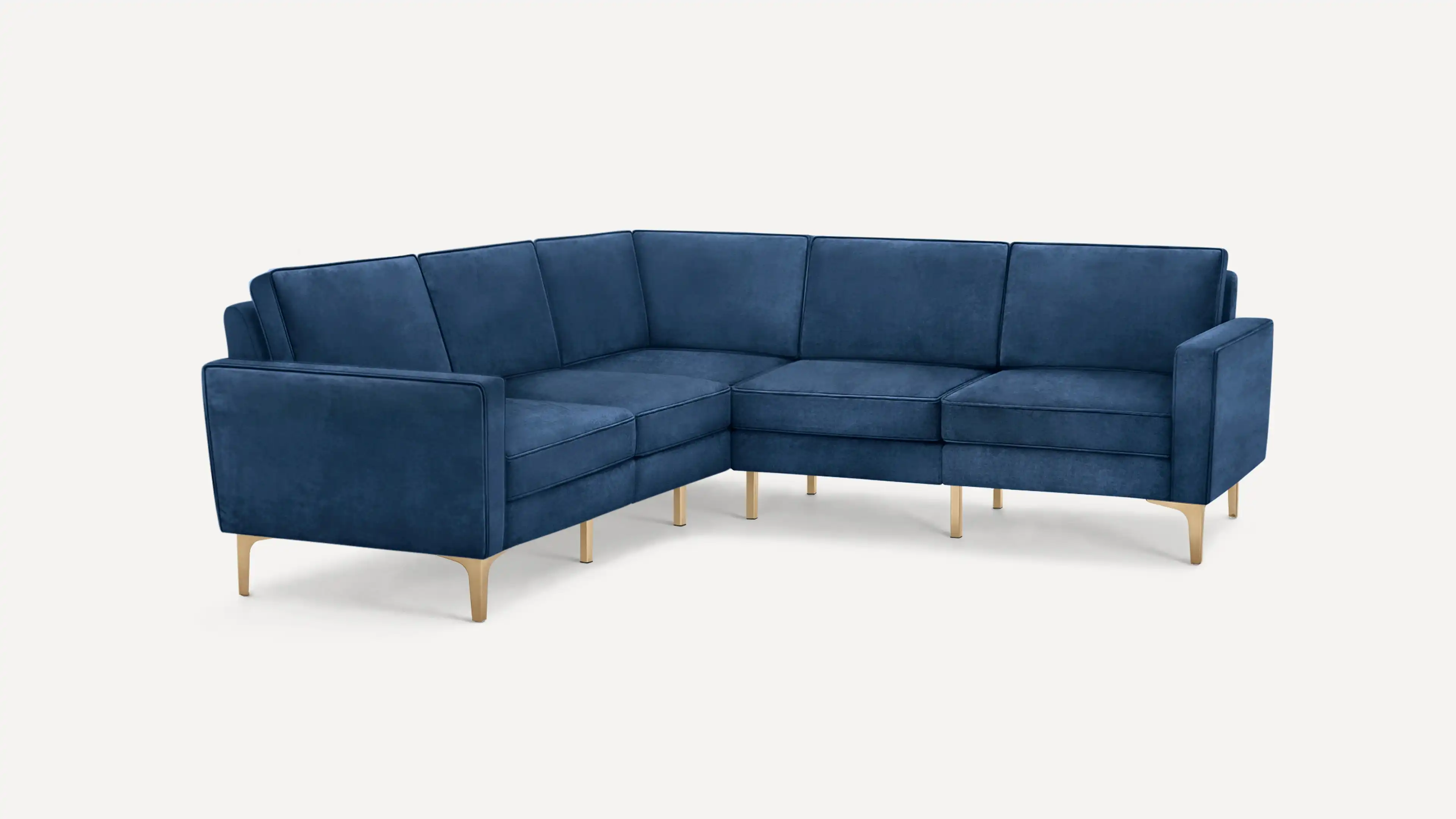 Nomad Velvet 5-Seat Corner Sectional