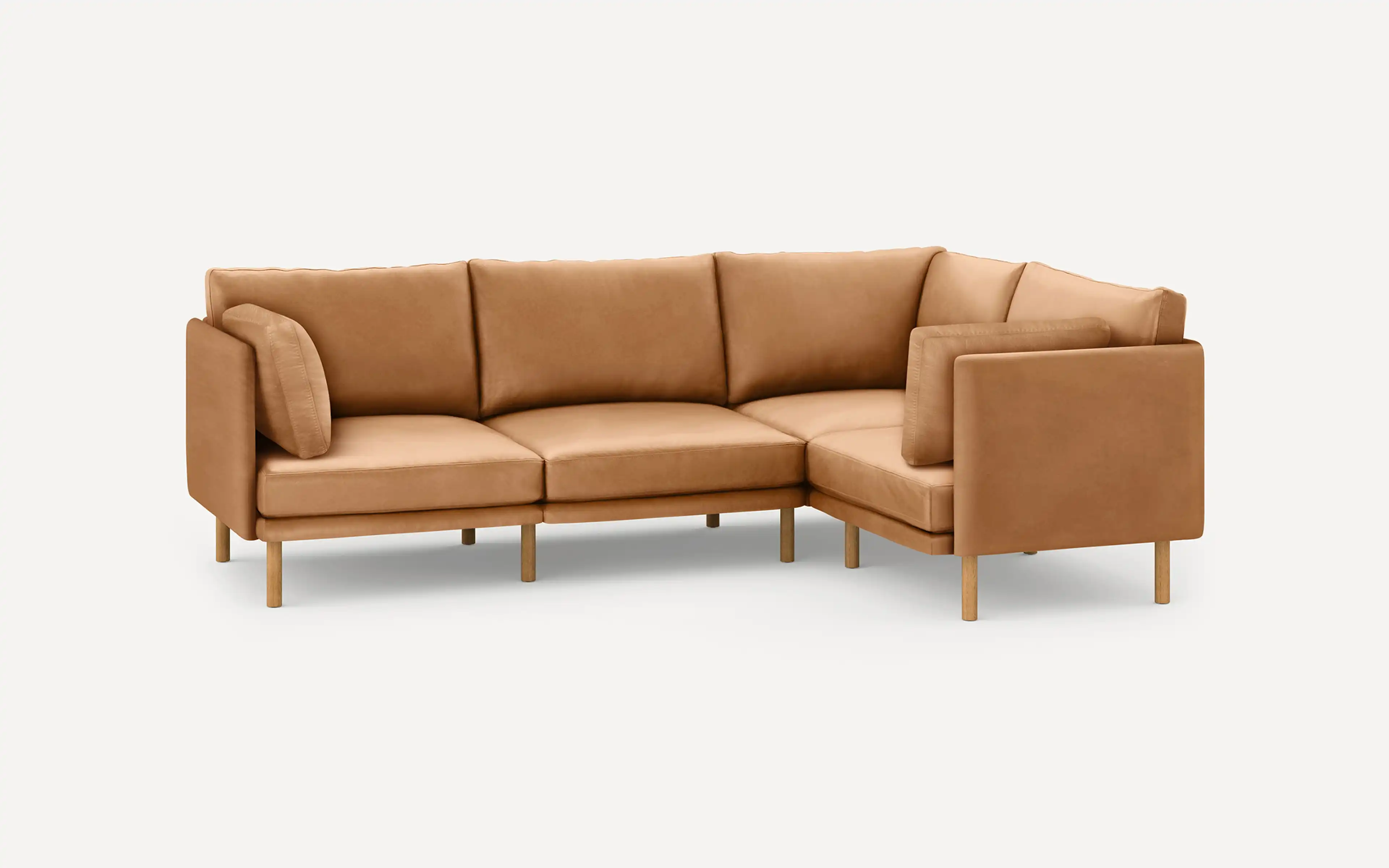 Field Leather 4-Piece Sectional