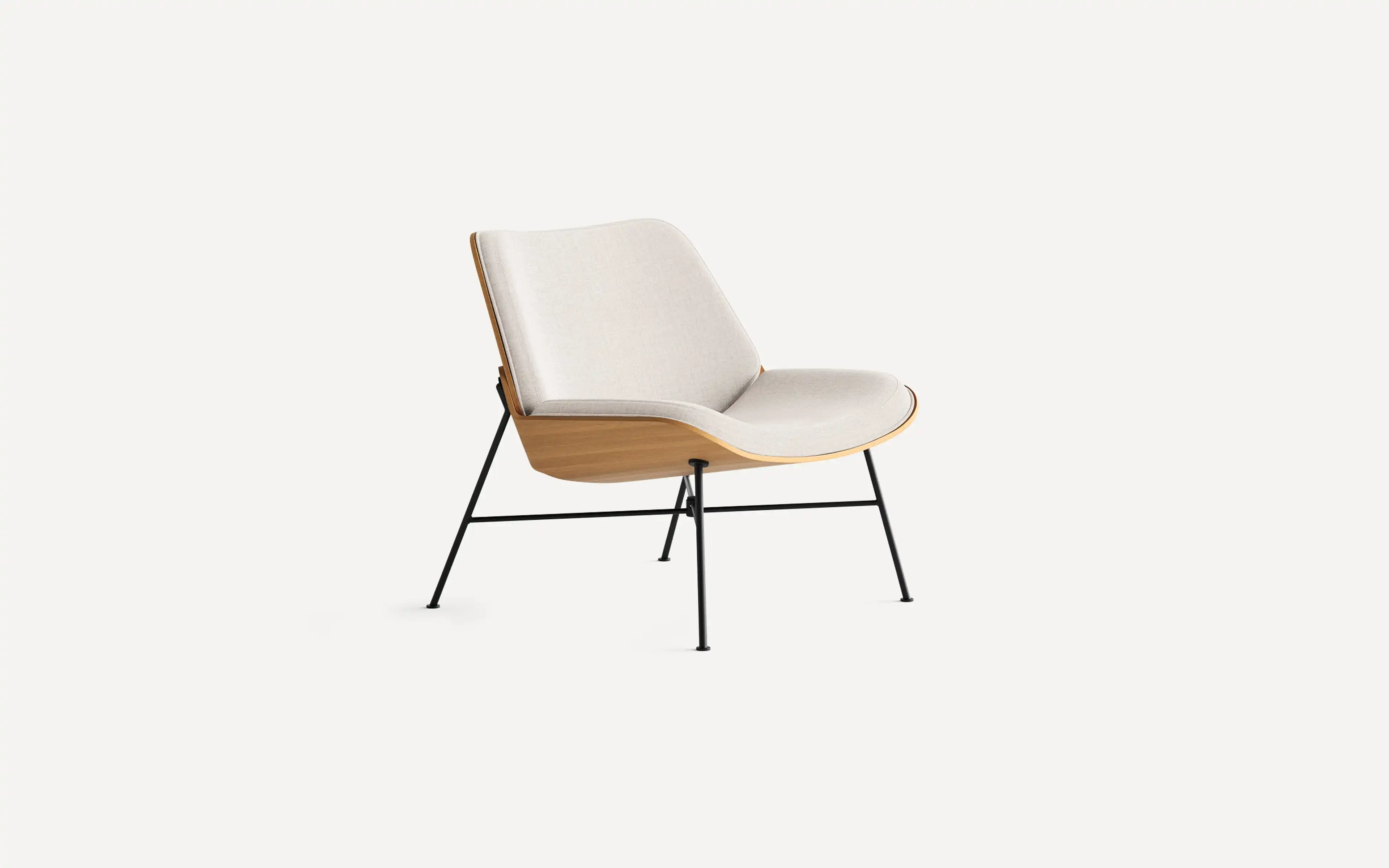 Vesper Fabric & Wood Lounge Chair