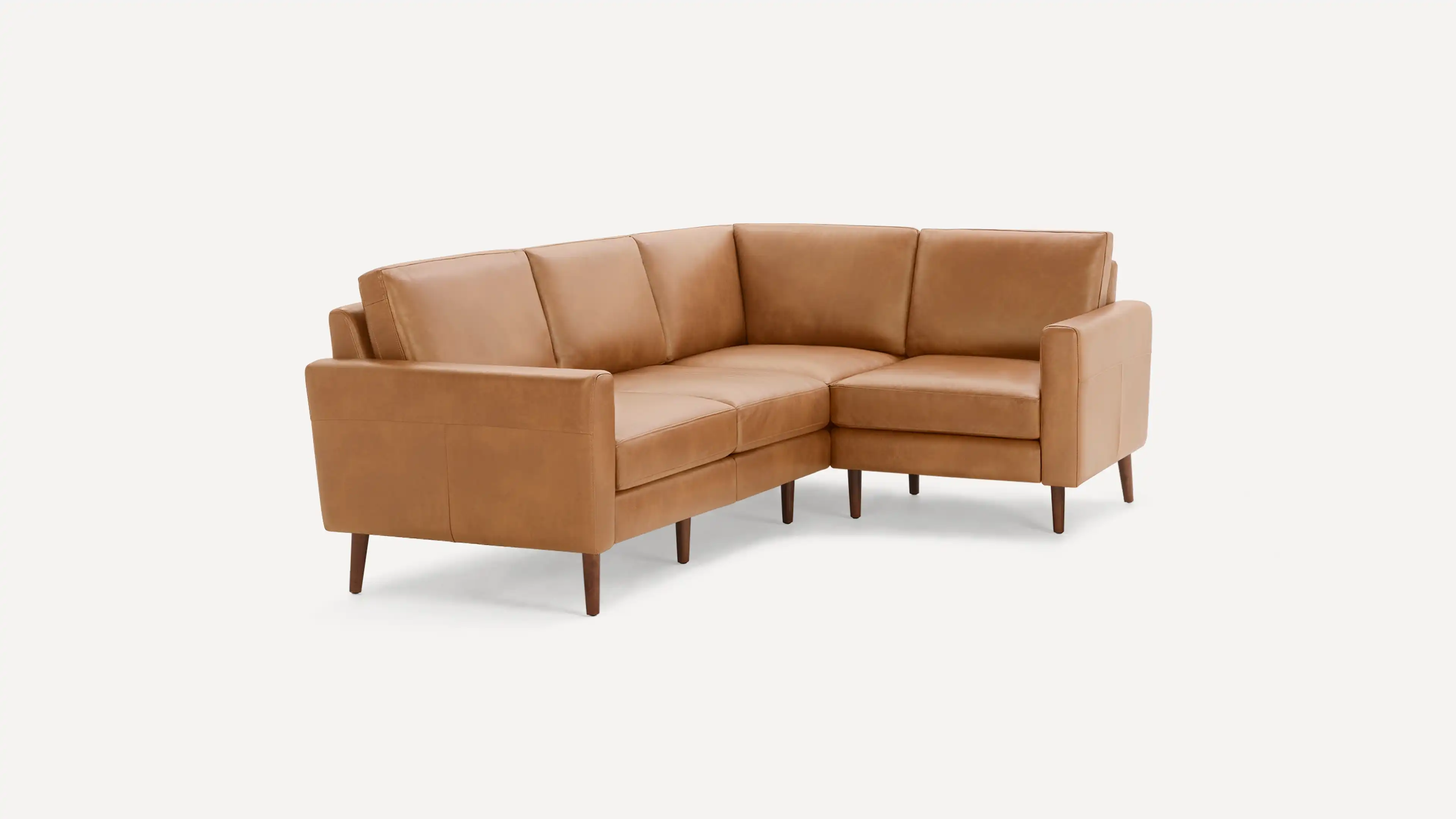 Block Nomad Leather 4-Seat Corner Sectional