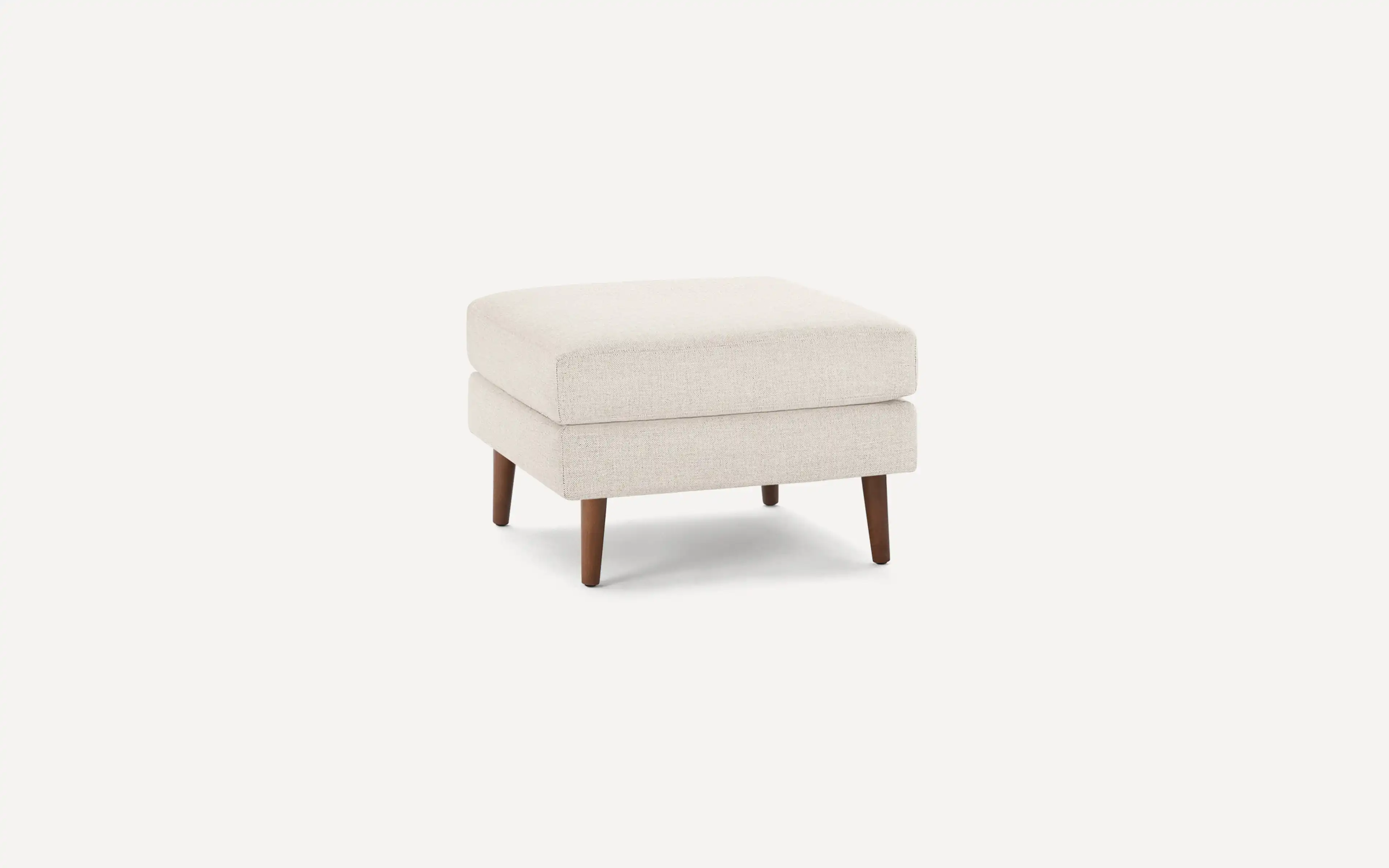 Ivory Fabric Ottoman