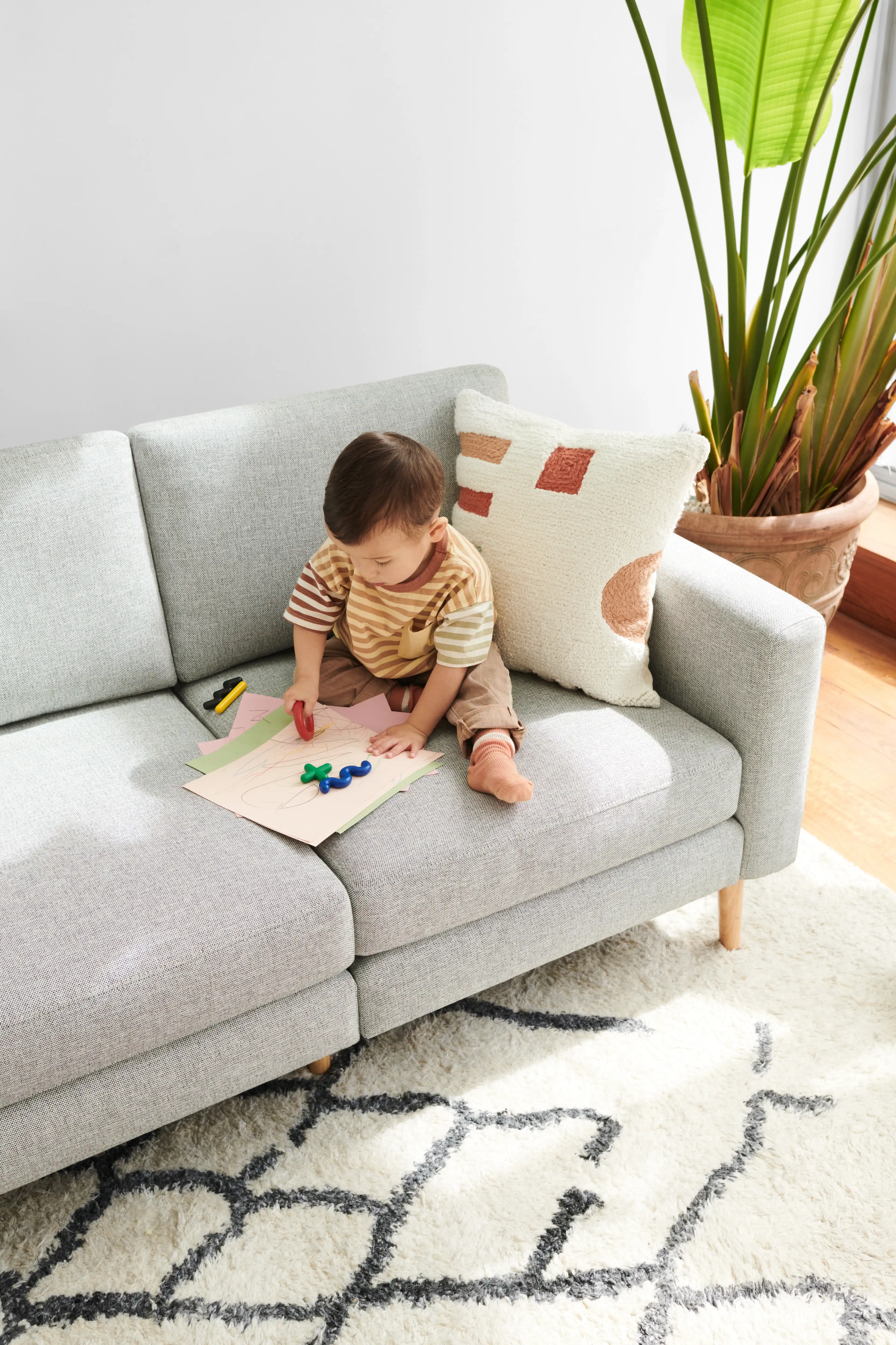 Nomad Velvet 5-Seat Corner Sectional