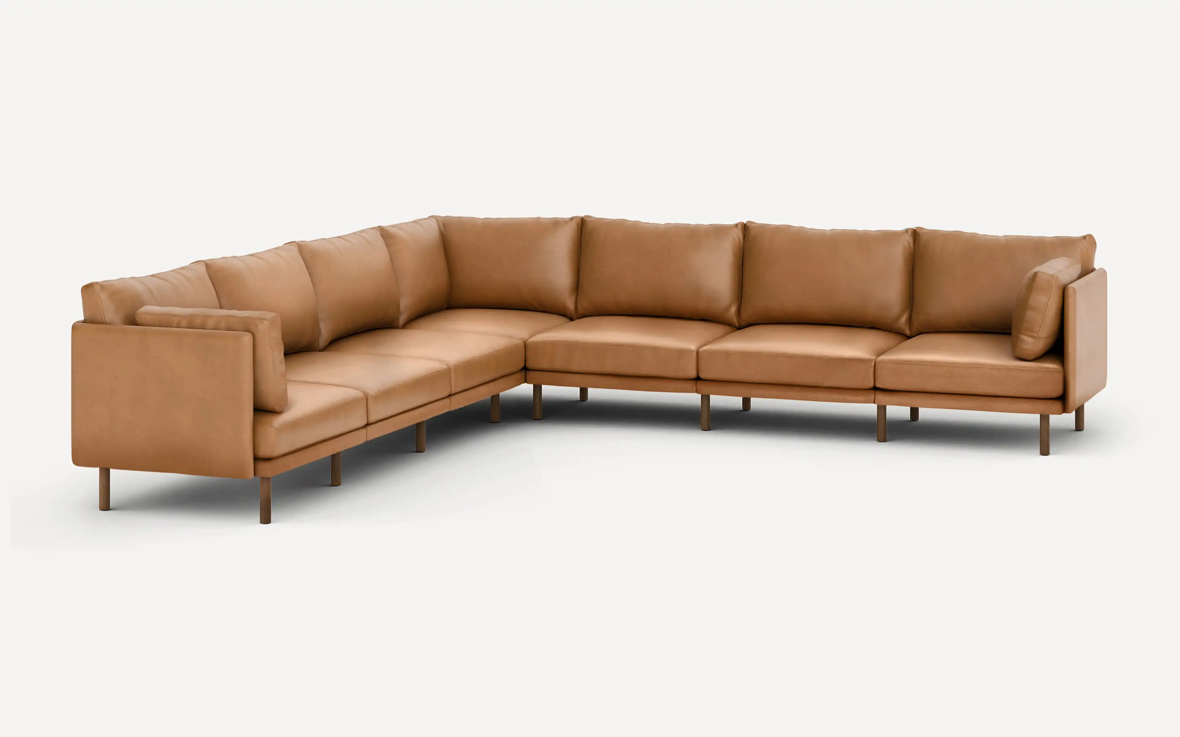 Field Leather 7-Piece Sectional