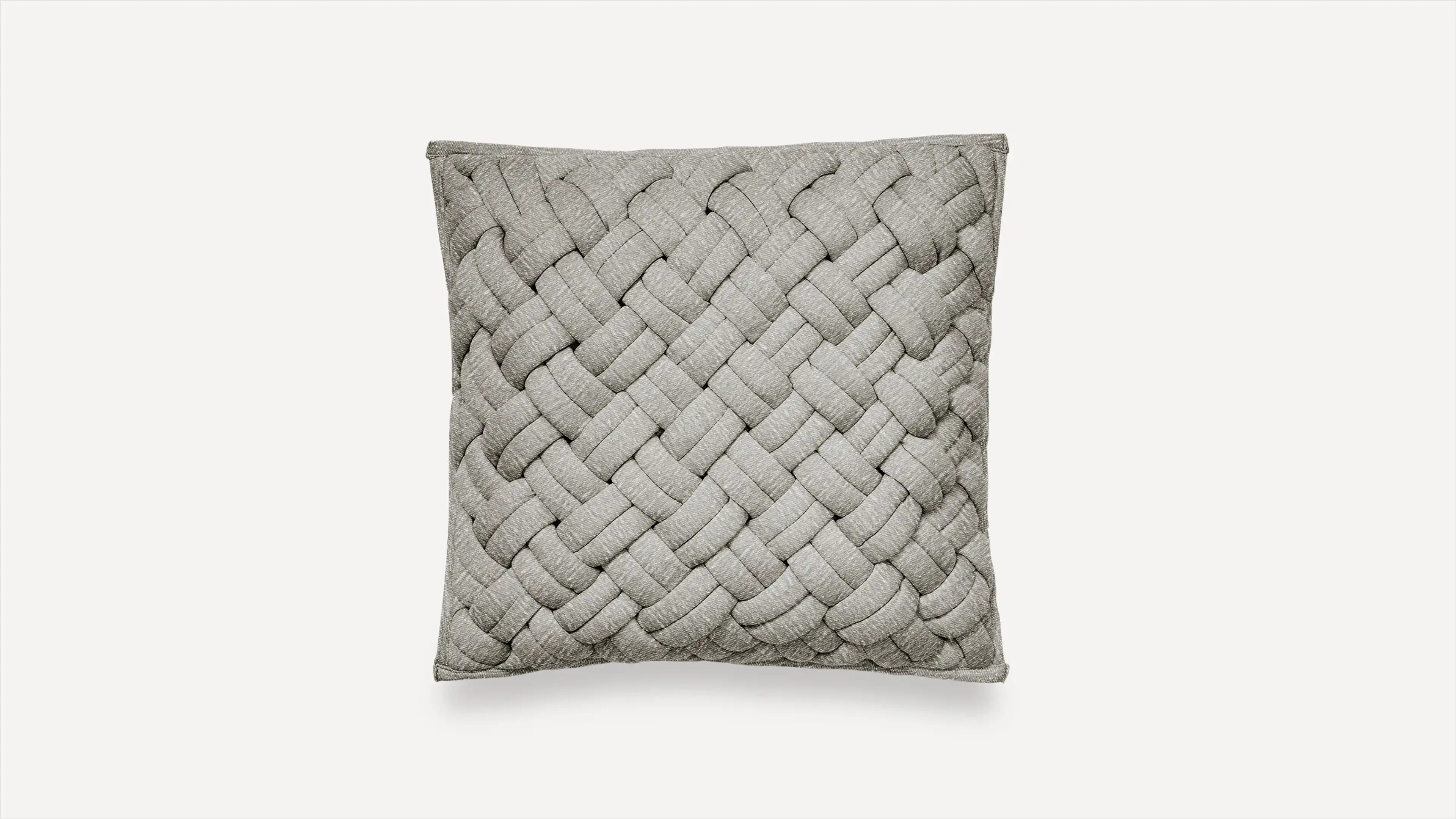 Pewter Interknit Jersey Pillow Cover