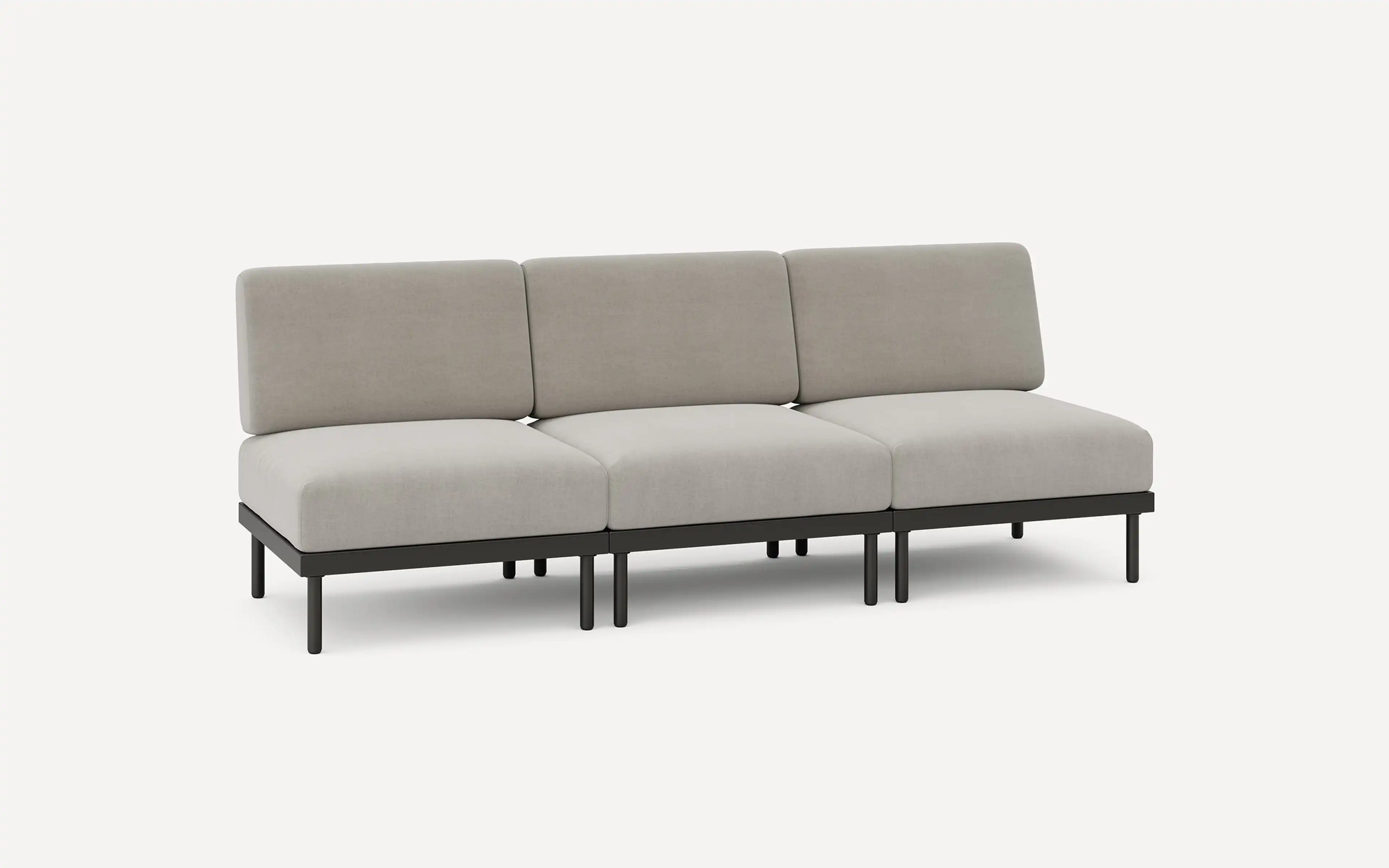 Relay Outdoor 3-Piece Armless Sofa