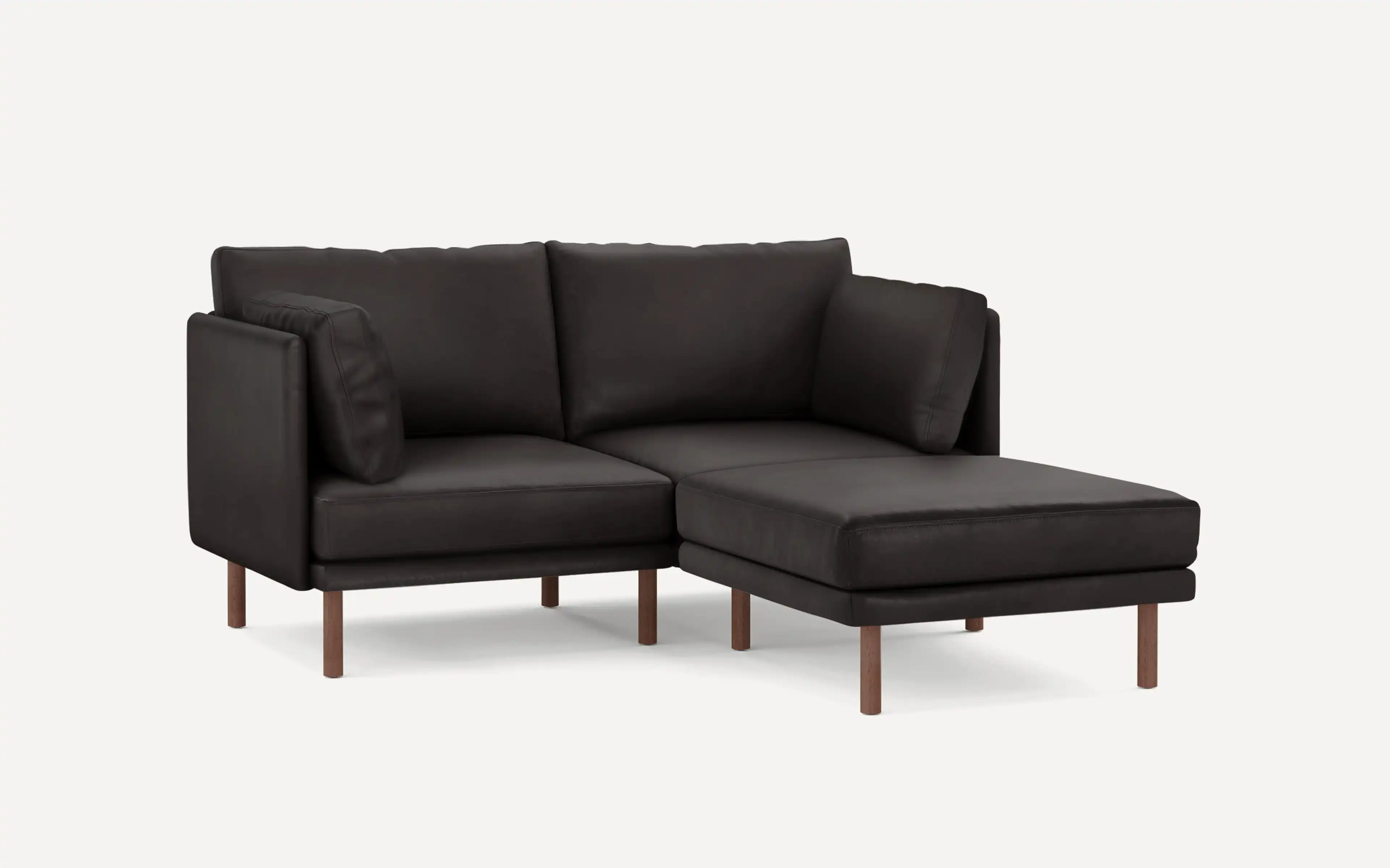 Field Leather 3-Piece Sectional Lounger