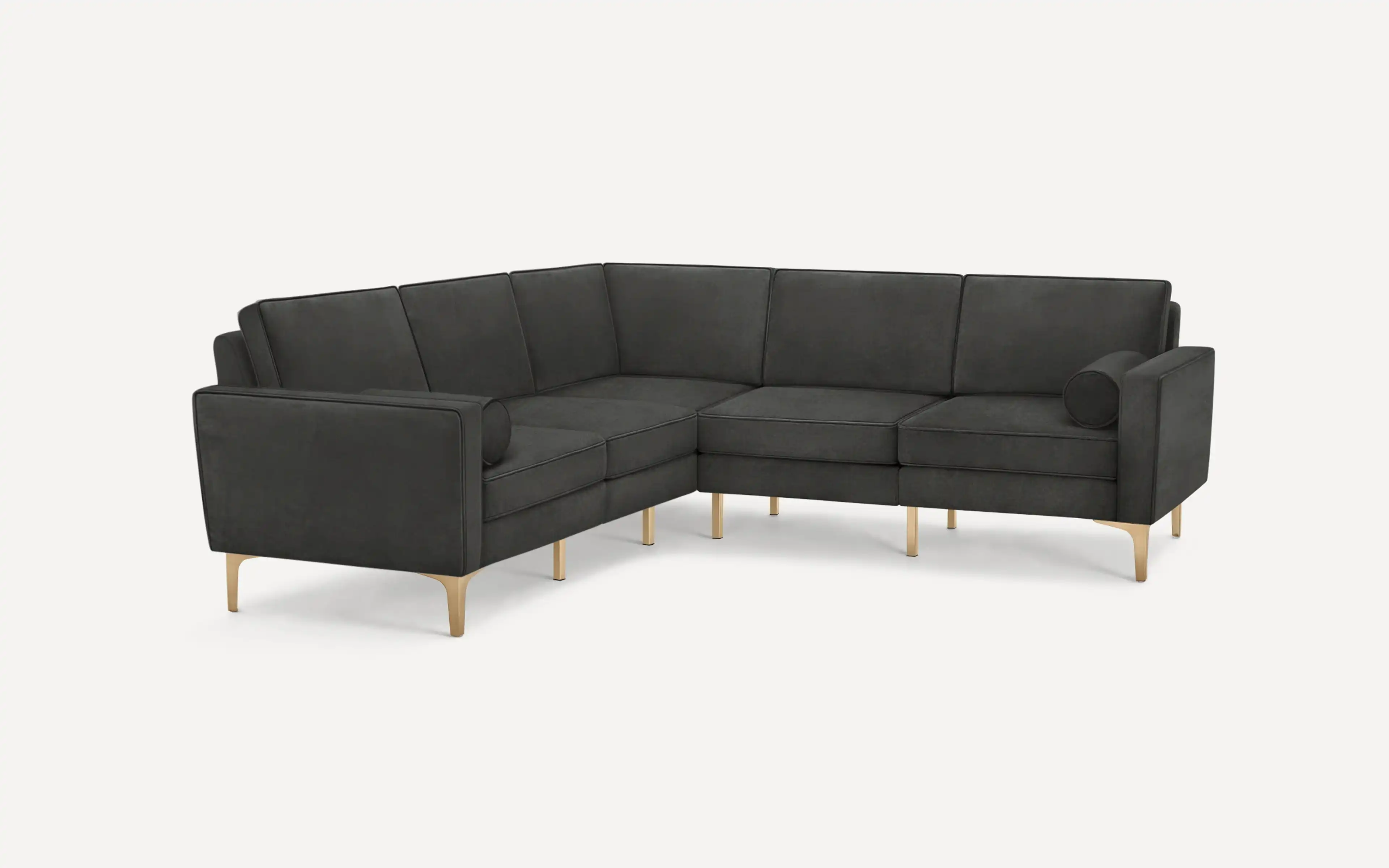 Nomad Velvet 5-Seat Corner Sectional