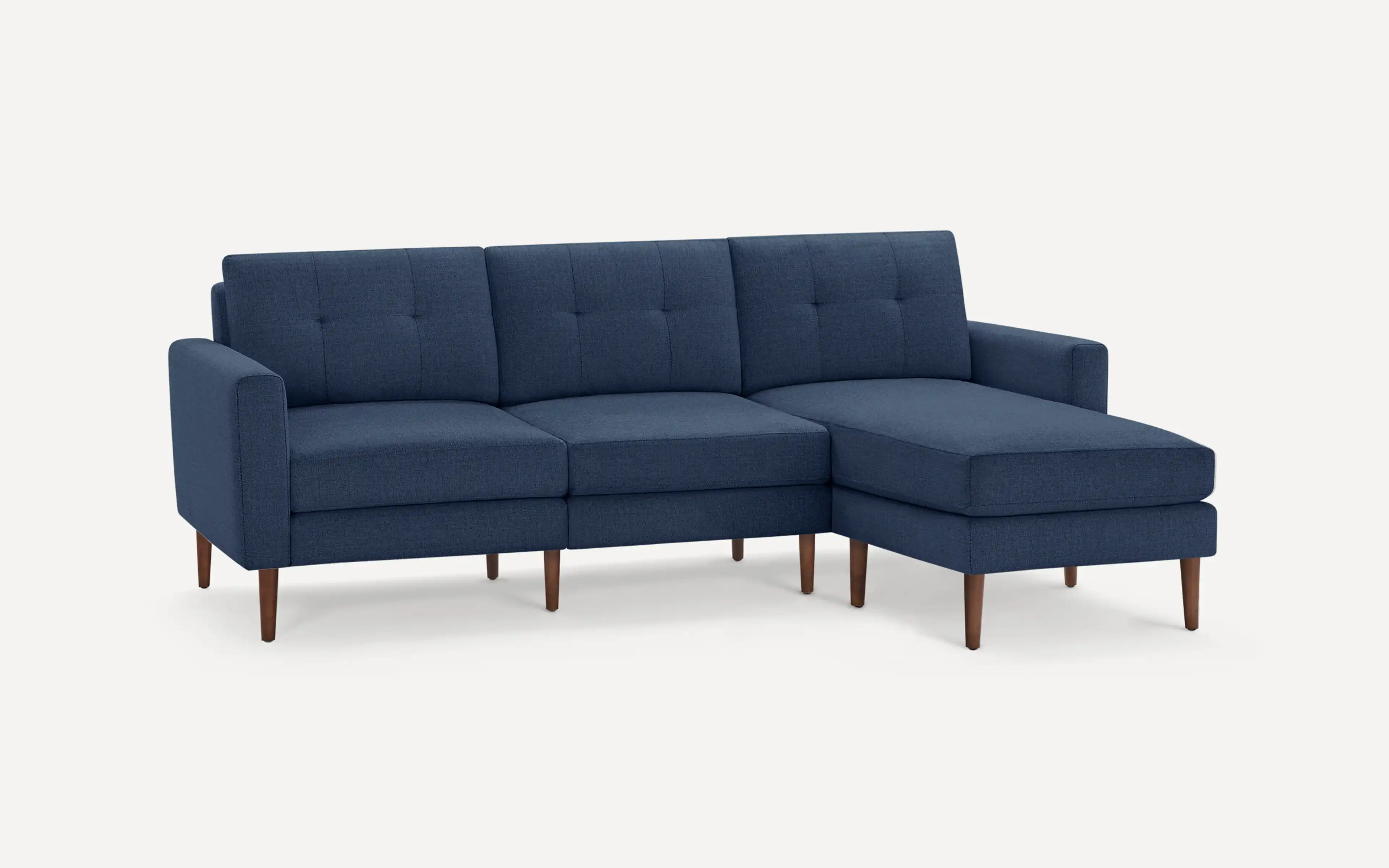 Original Nomad Chaise Sofa in Navy Blue Fabric