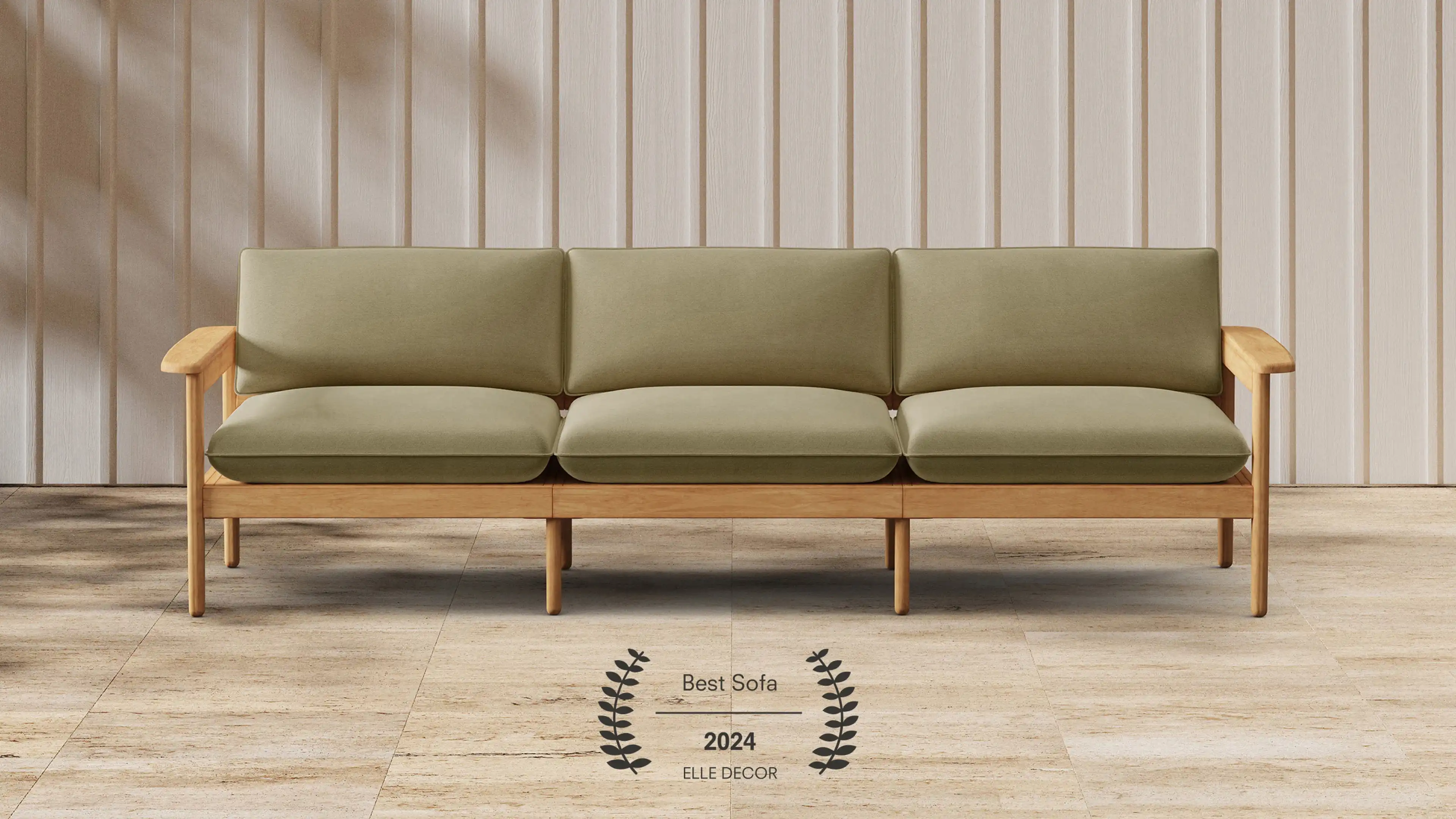 Dunes Teak 3-Piece Sofa