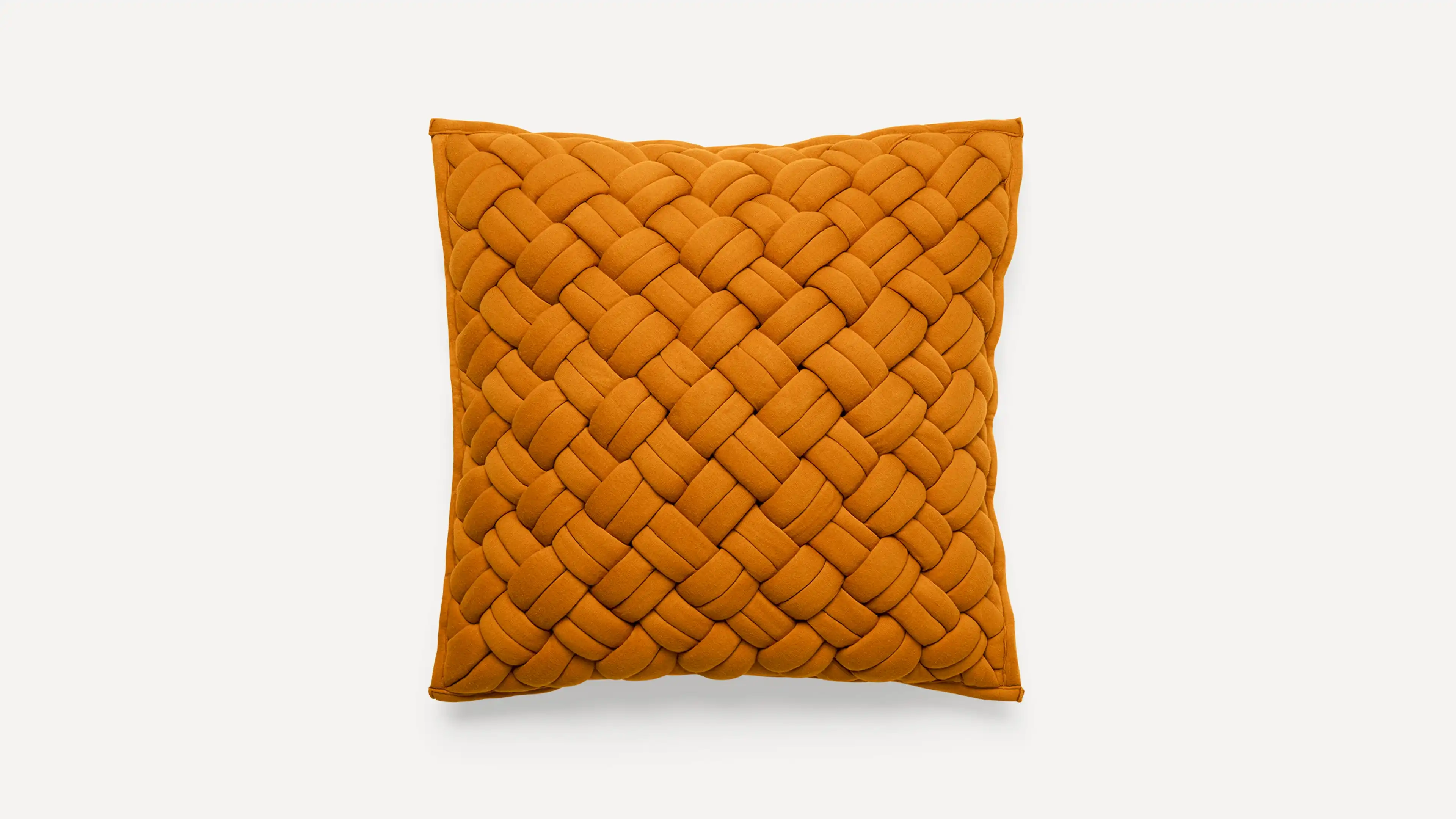 Honey Interknit Jersey Pillow Cover