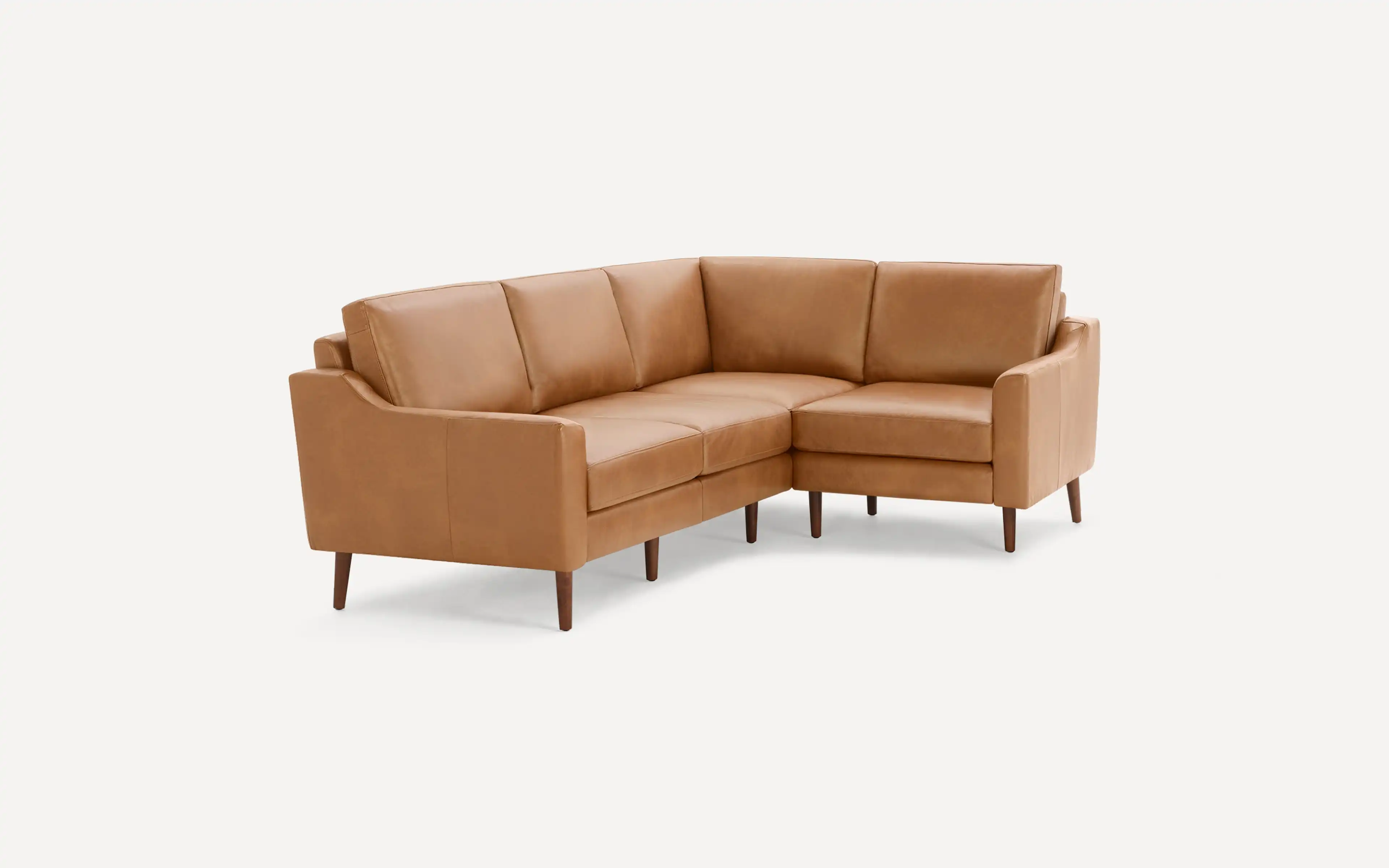 Slope Nomad Leather 4-Seat Corner Sectional