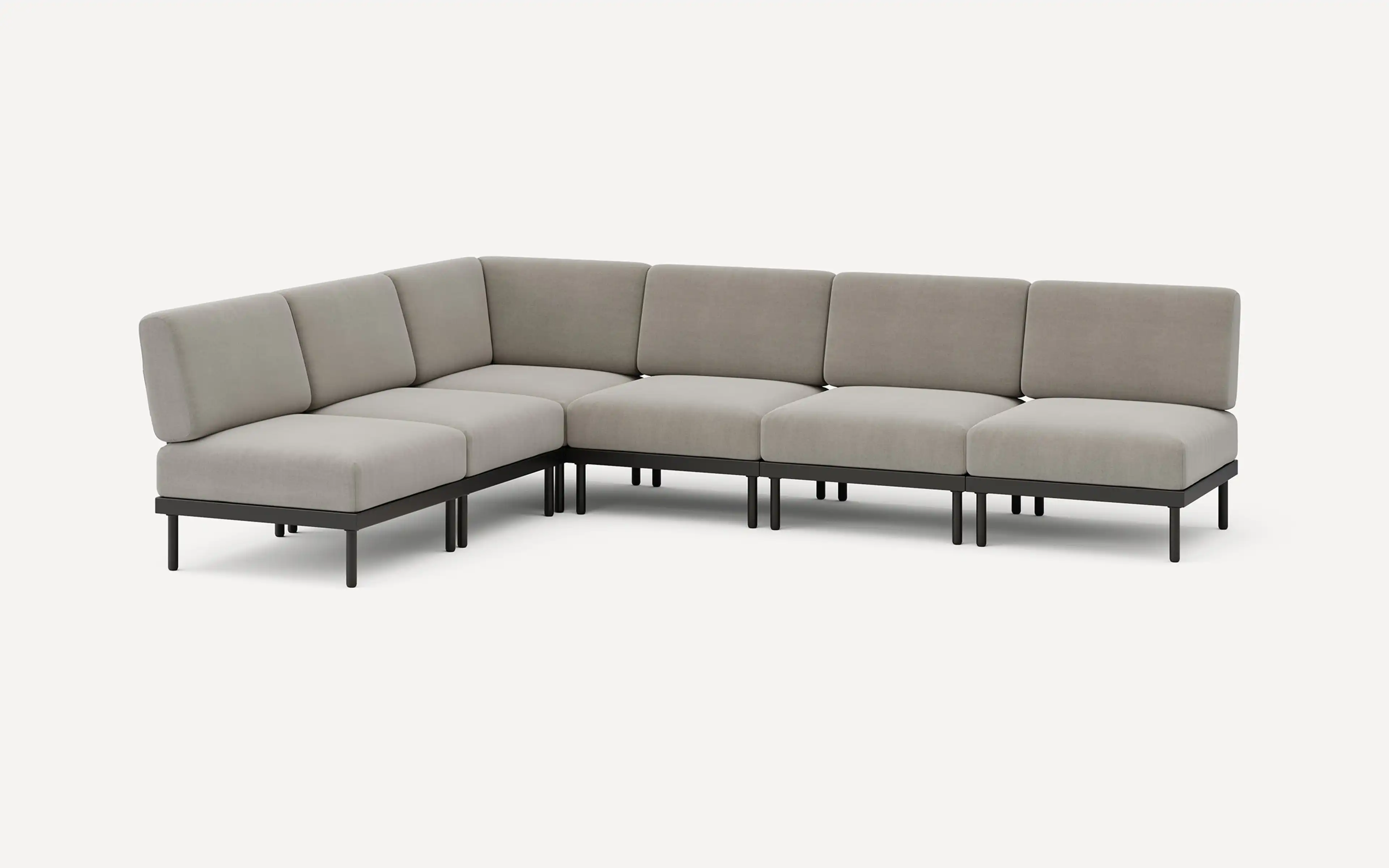 Relay Outdoor 6-Piece Armless Sectional