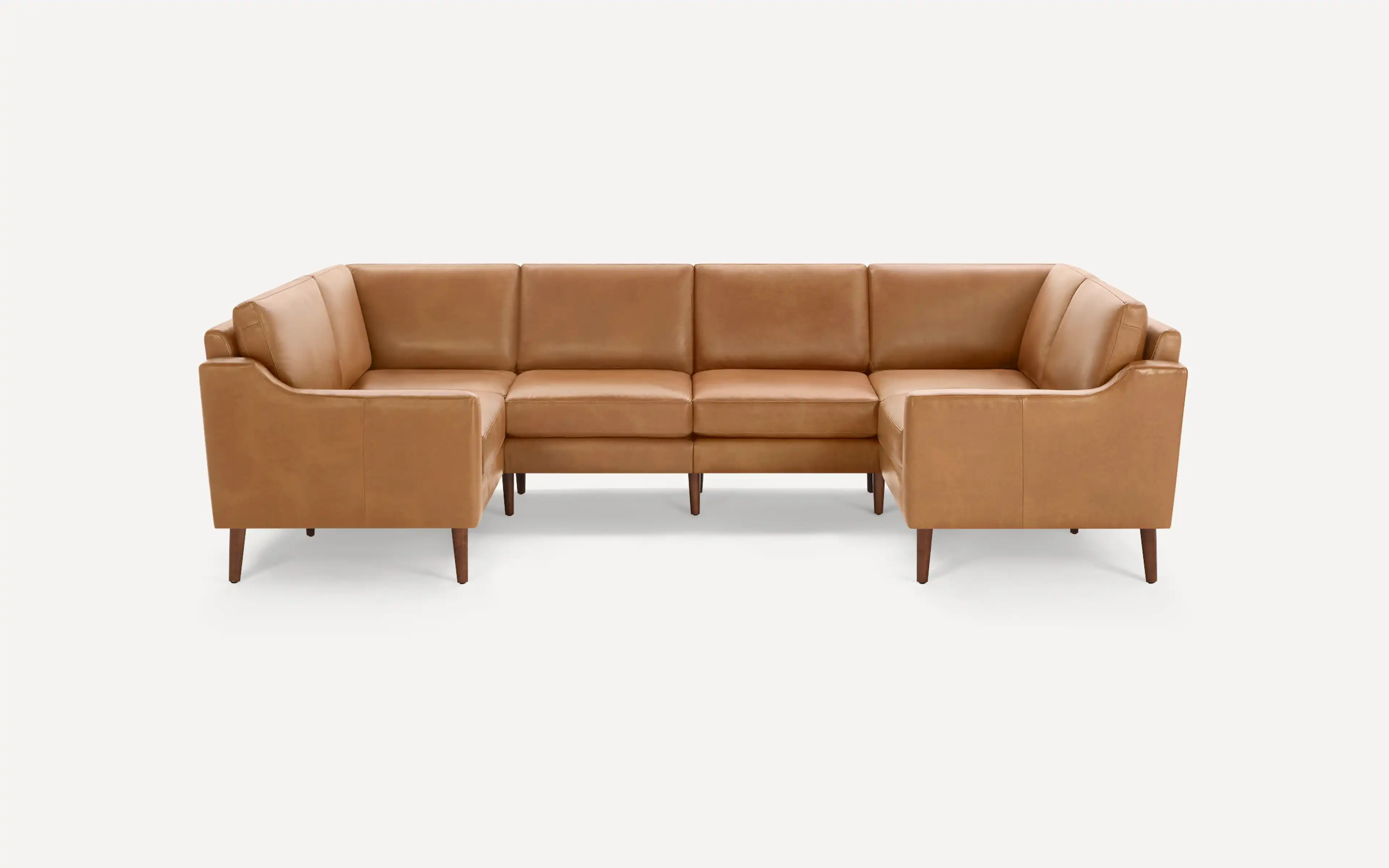 Nomad Leather 6-Seat U Sectional