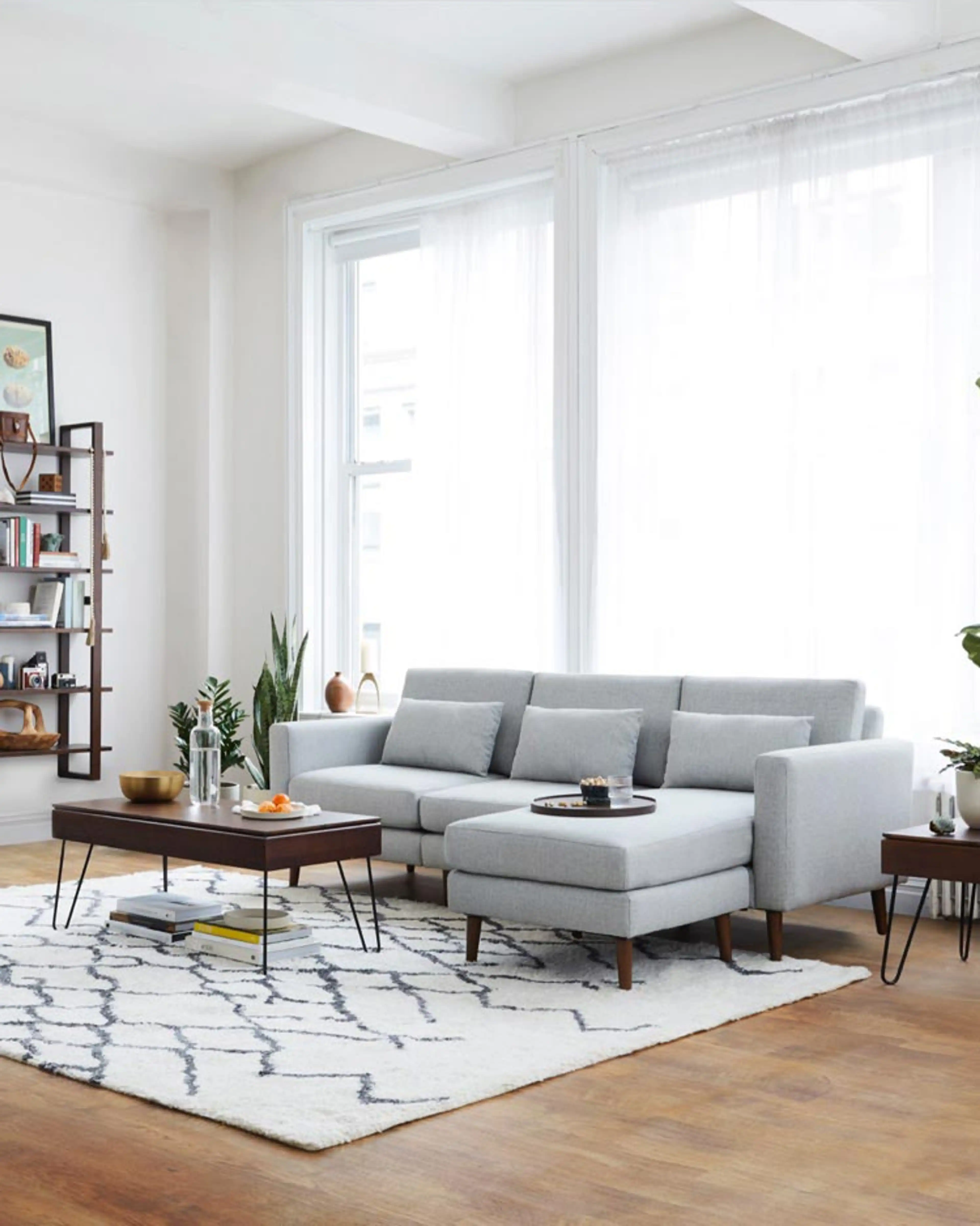 Urban apartment with Nomad sofa in Crushed Gravel