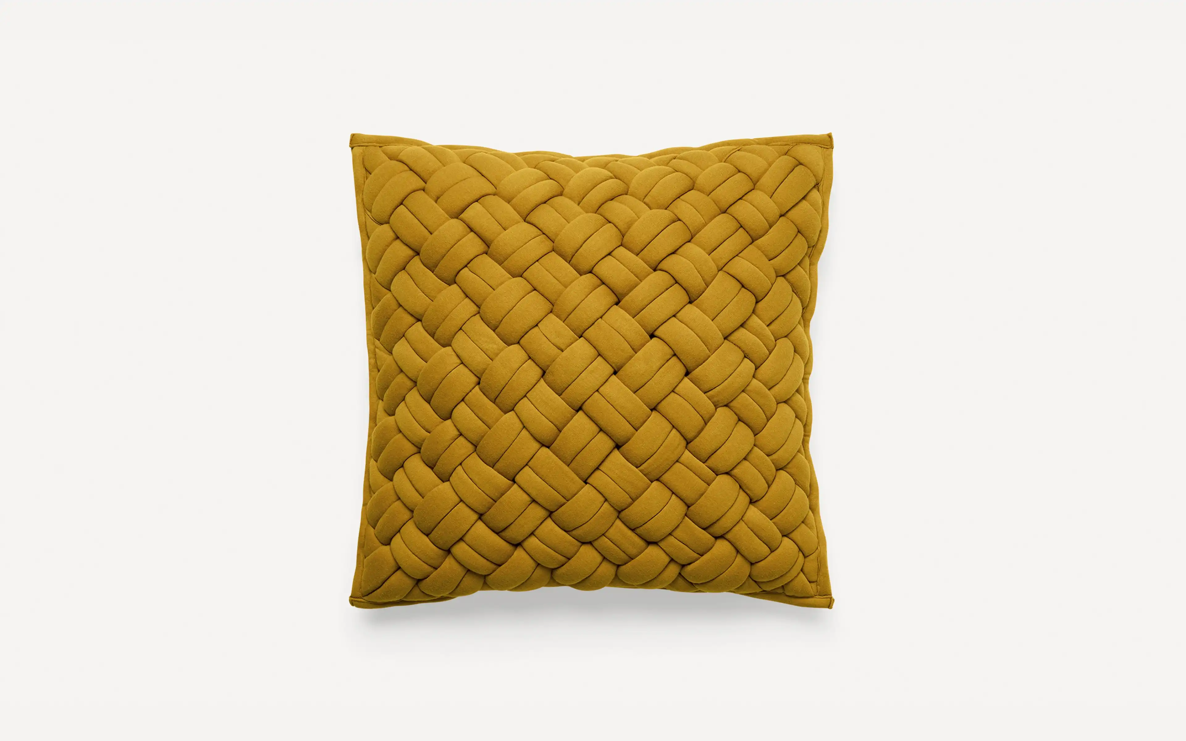 Honey Interknit Jersey Pillow Cover