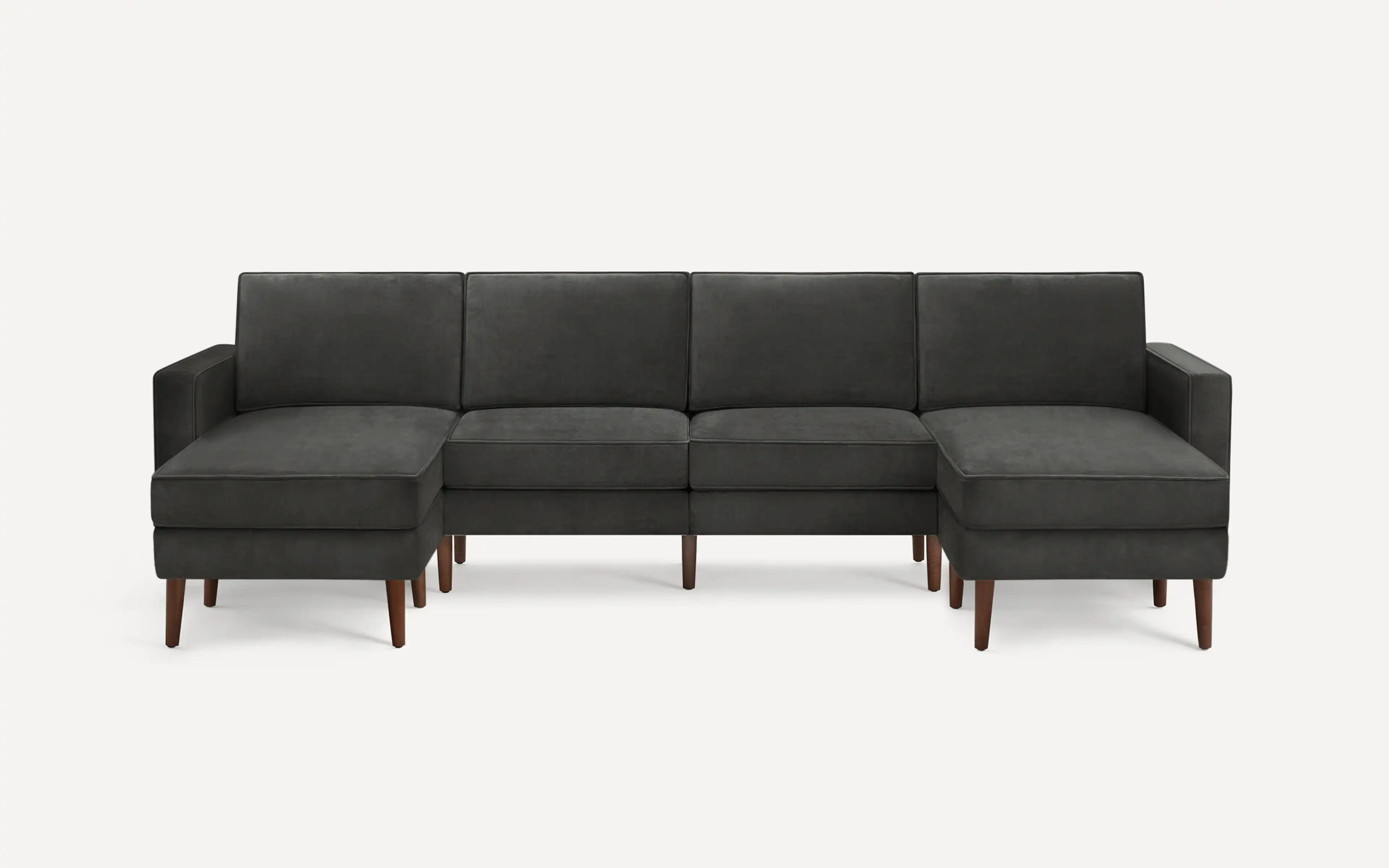 Original Nomad King Sofa in Graphite Gray Velvet