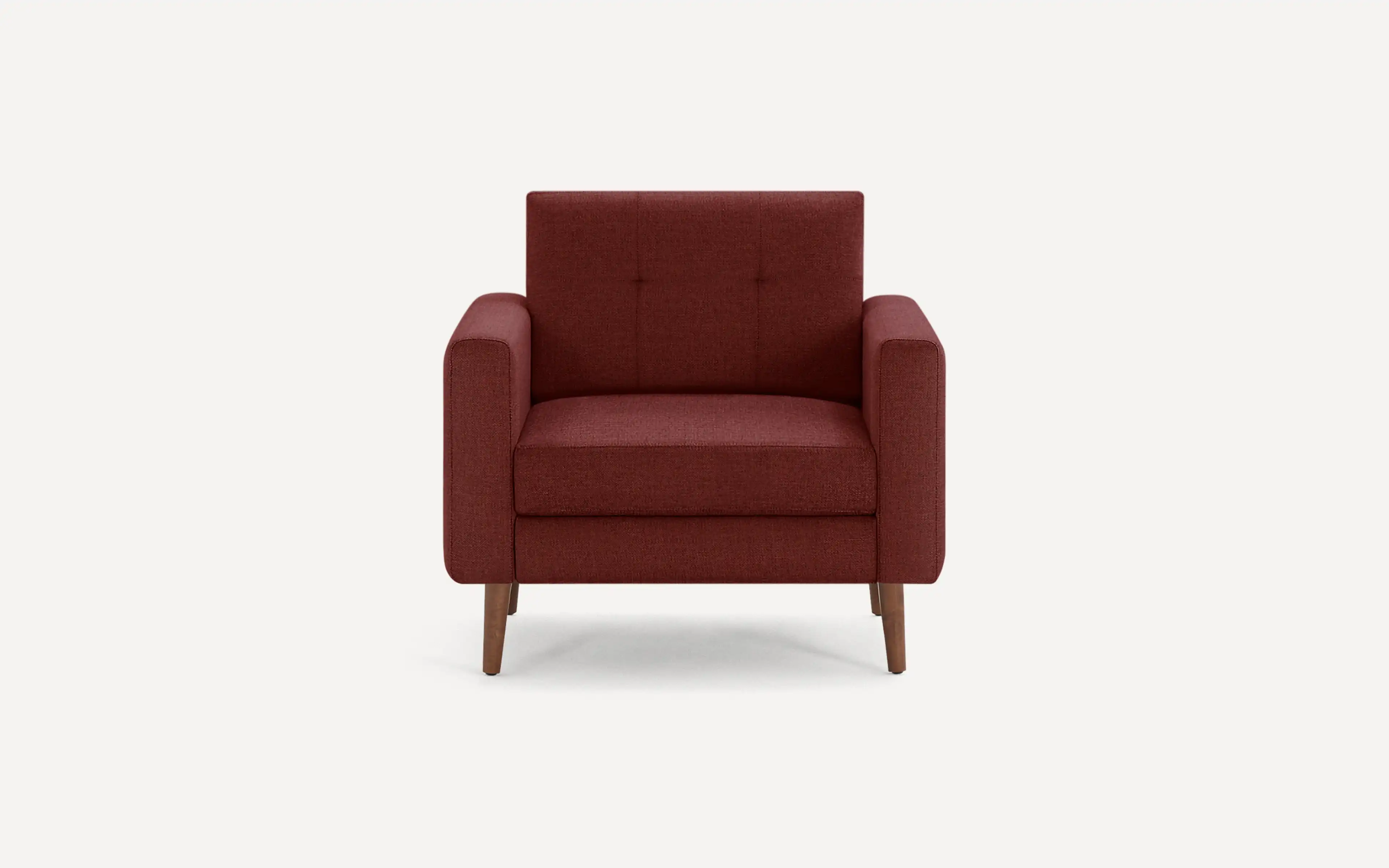 Original Nomad Armchair in Brick Red Fabric