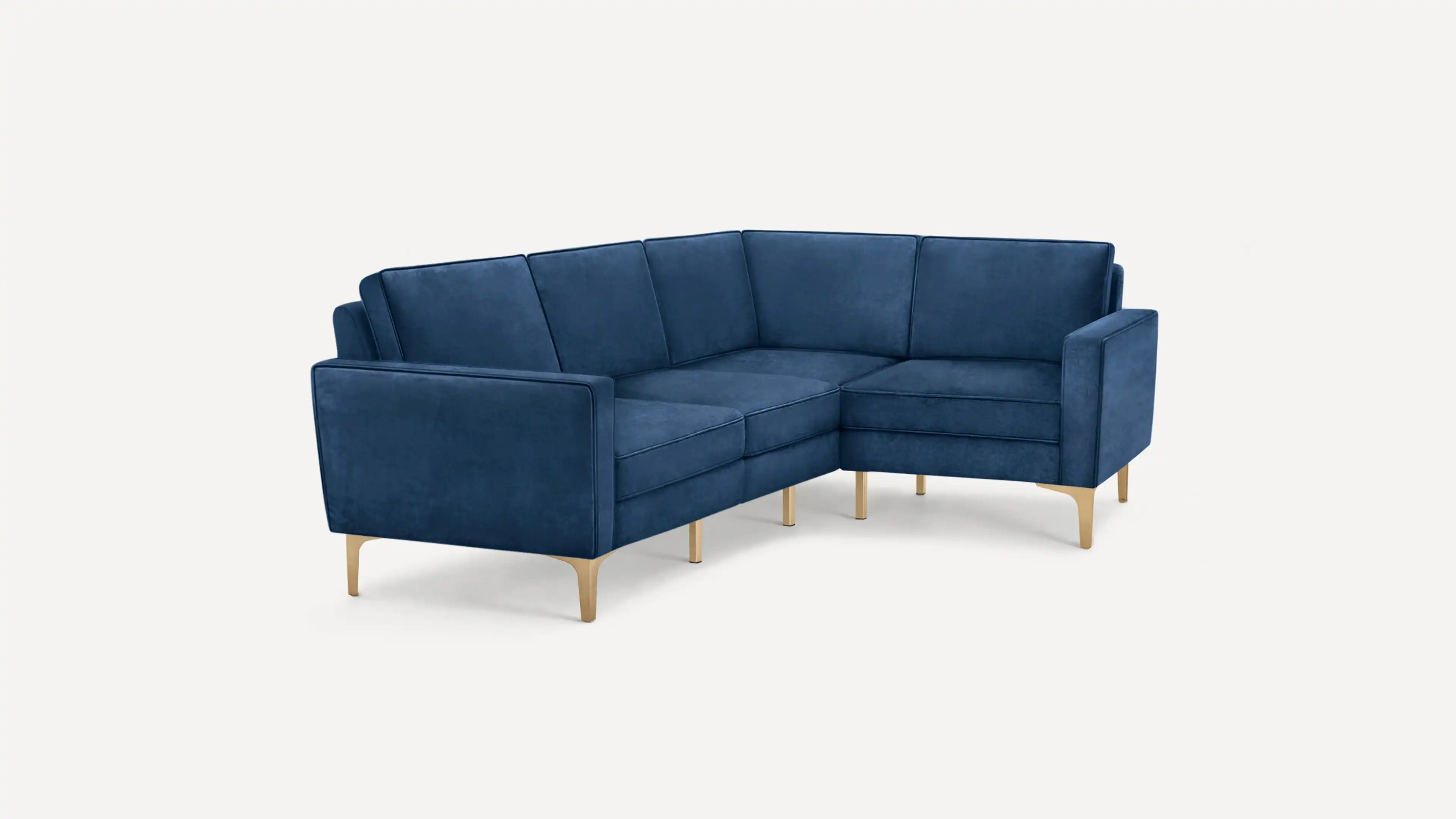 Nomad Velvet 4-Seat Corner Sectional