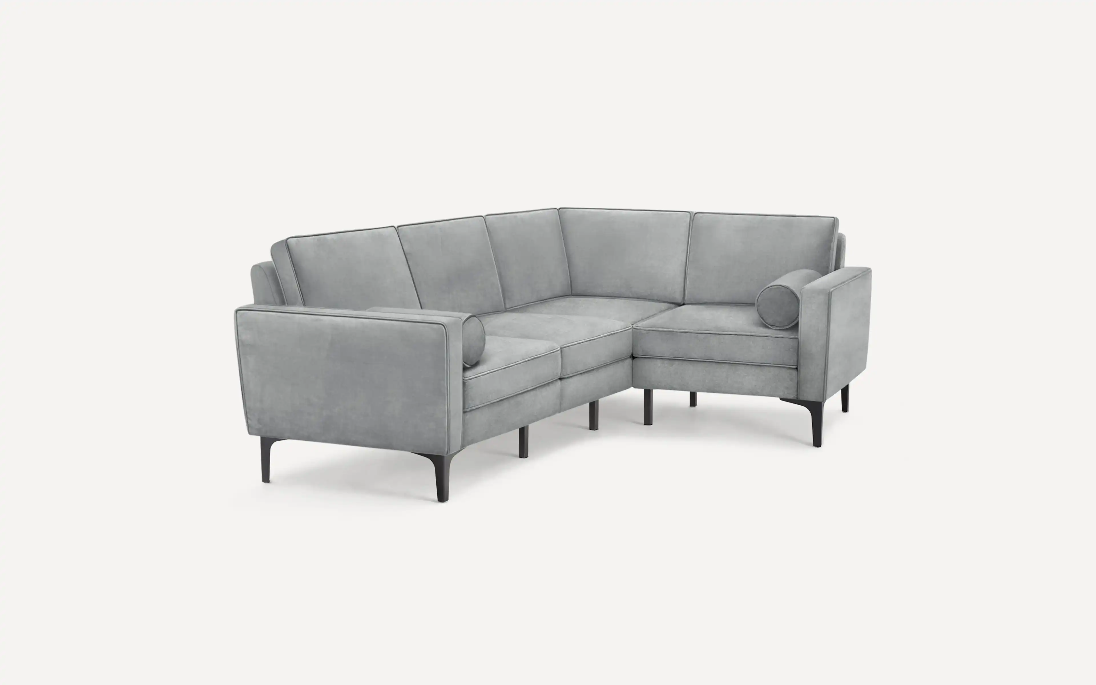 Nomad Velvet 4-Seat Corner Sectional