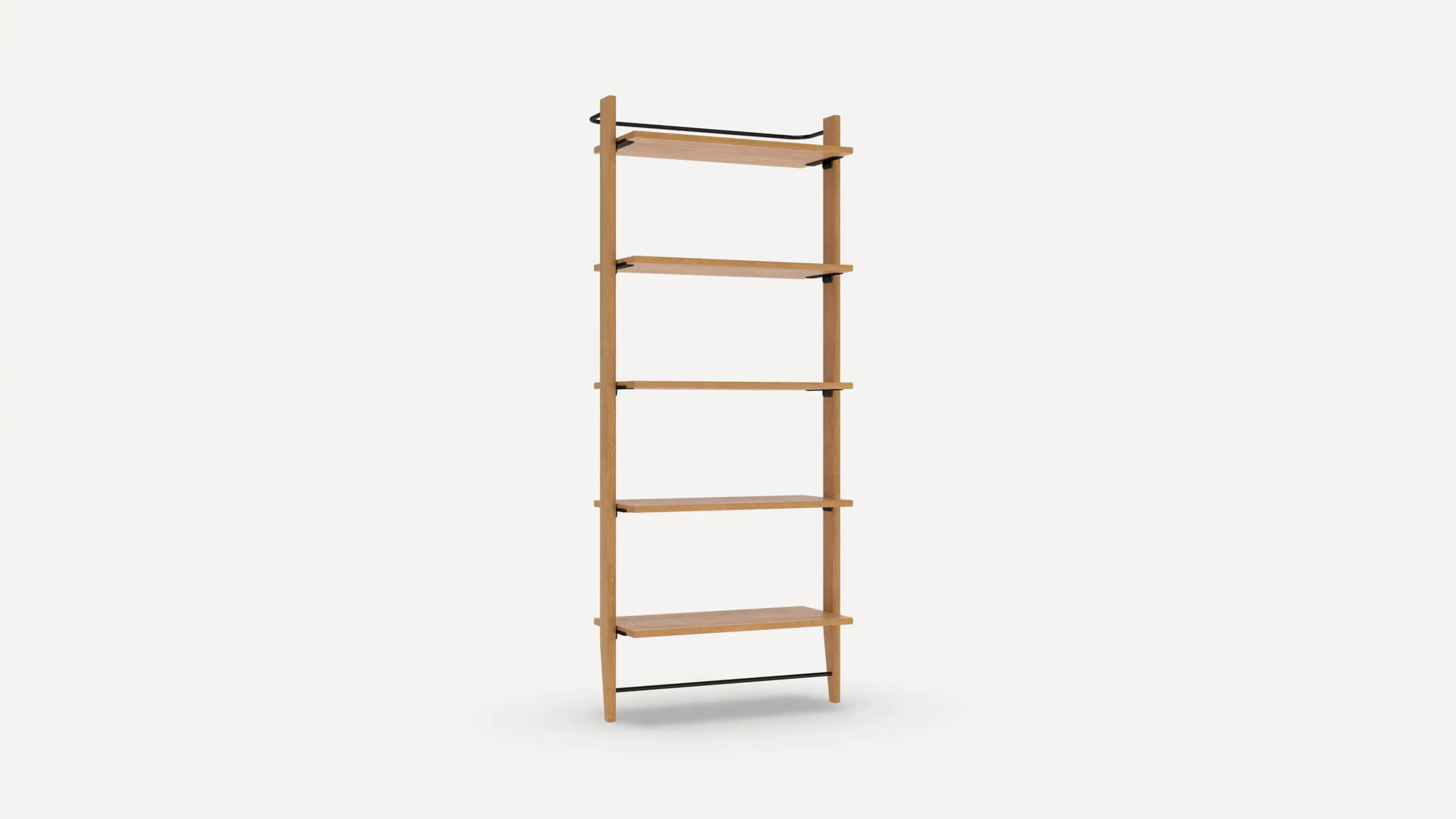 Title Single Fully Open Bookshelf