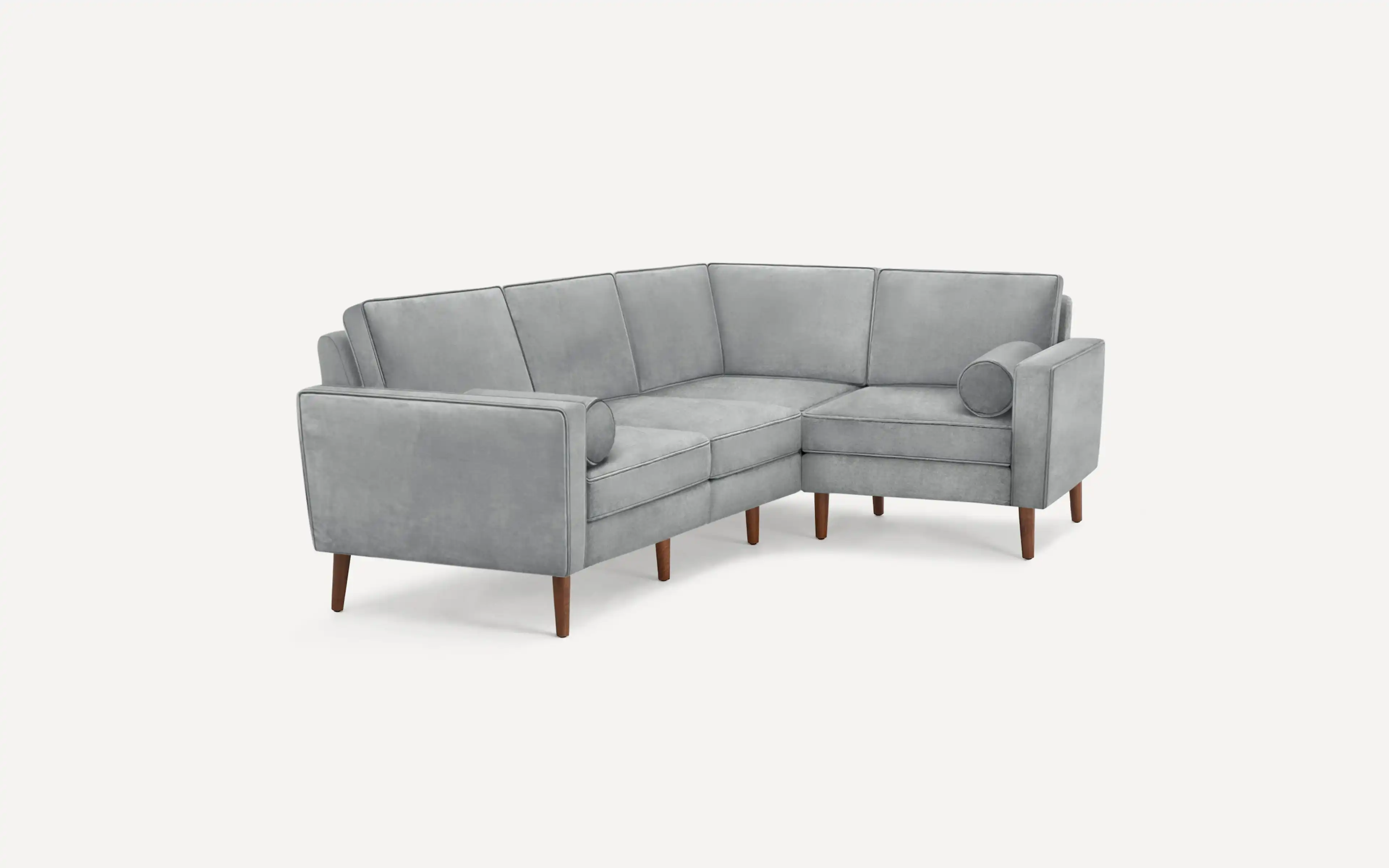 Nomad Velvet 4-Seat Corner Sectional