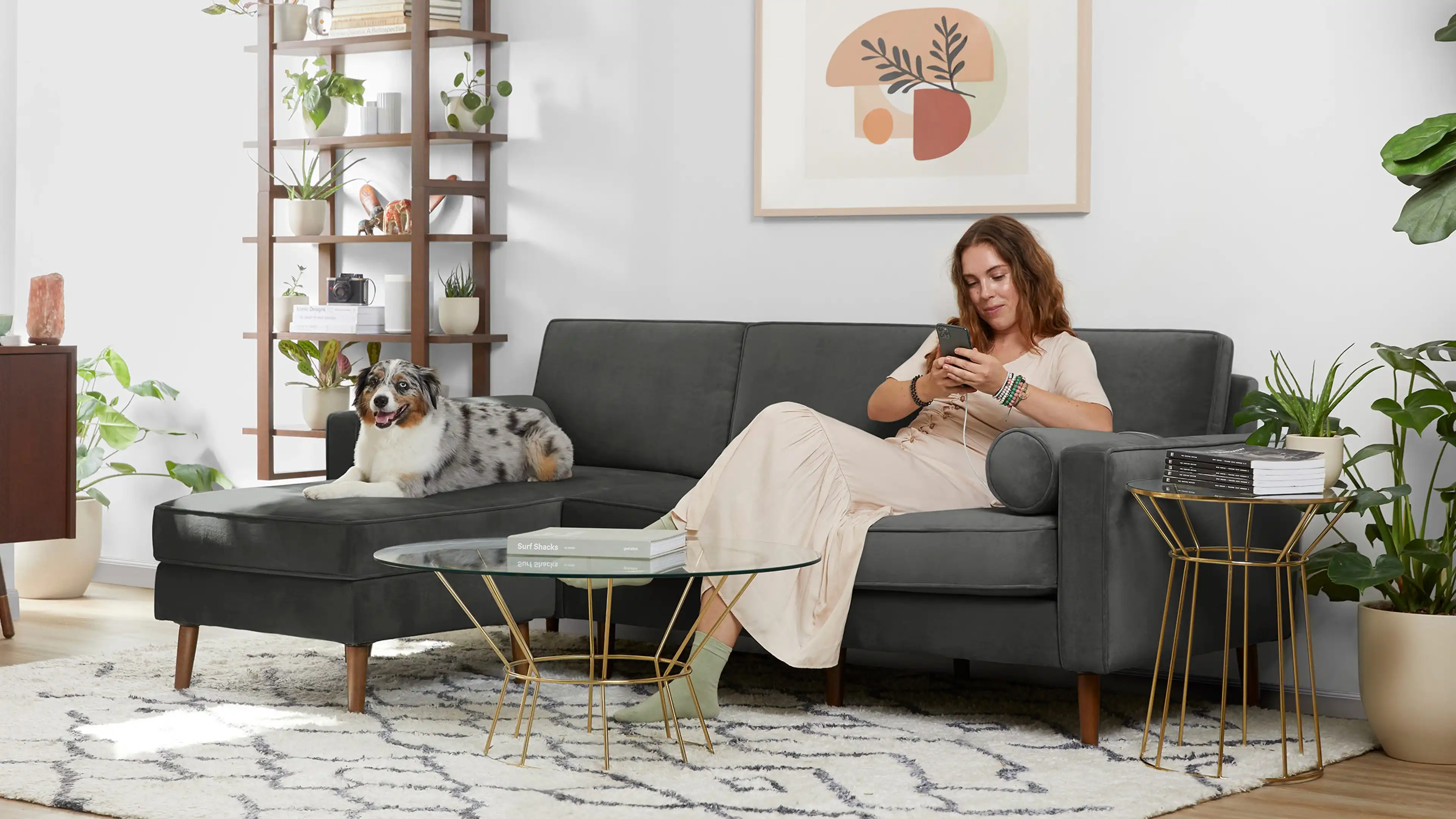 Nomad velvet sofa discount