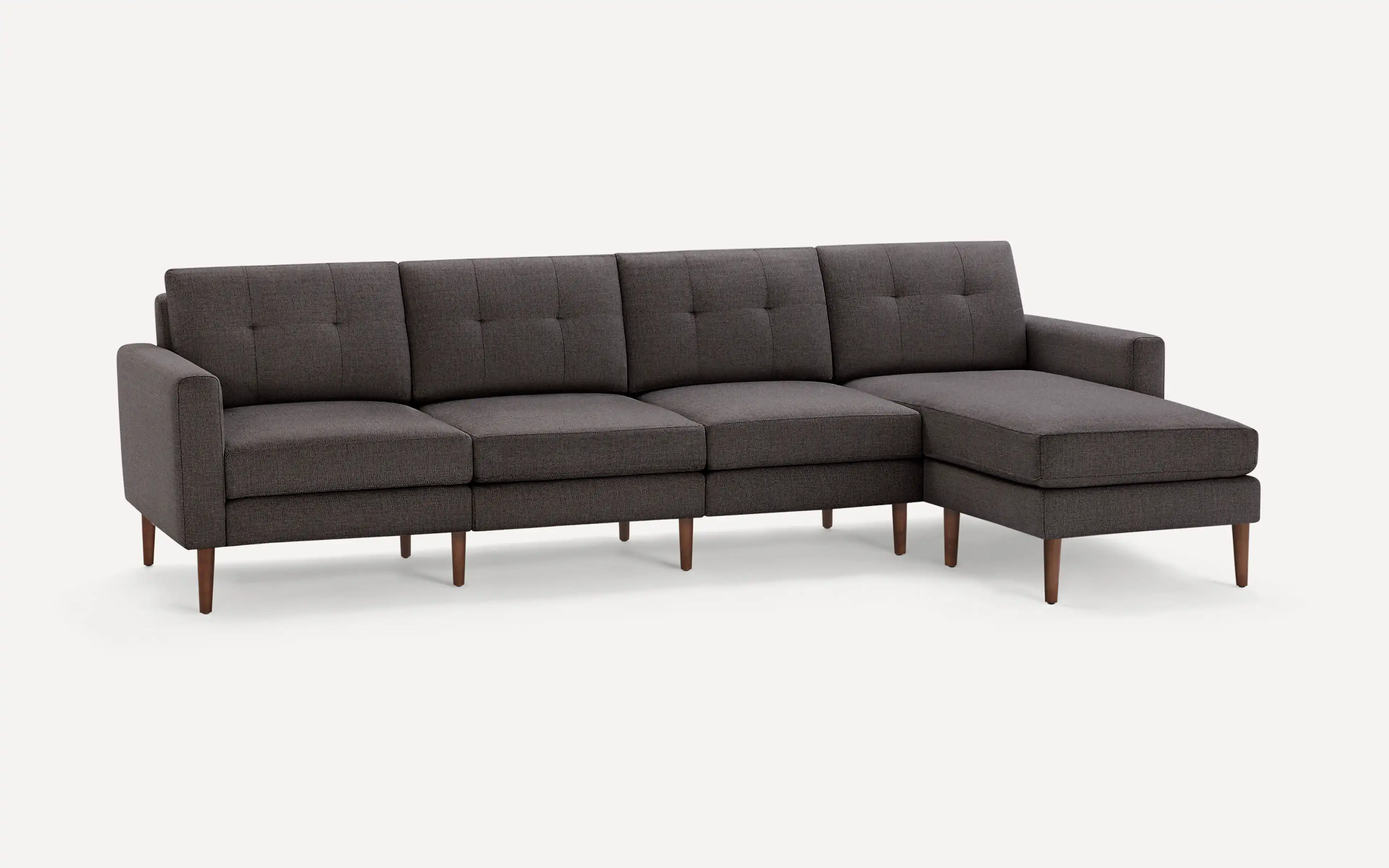 Original Nomad Chaise King Sofa in Charcoal Fabric